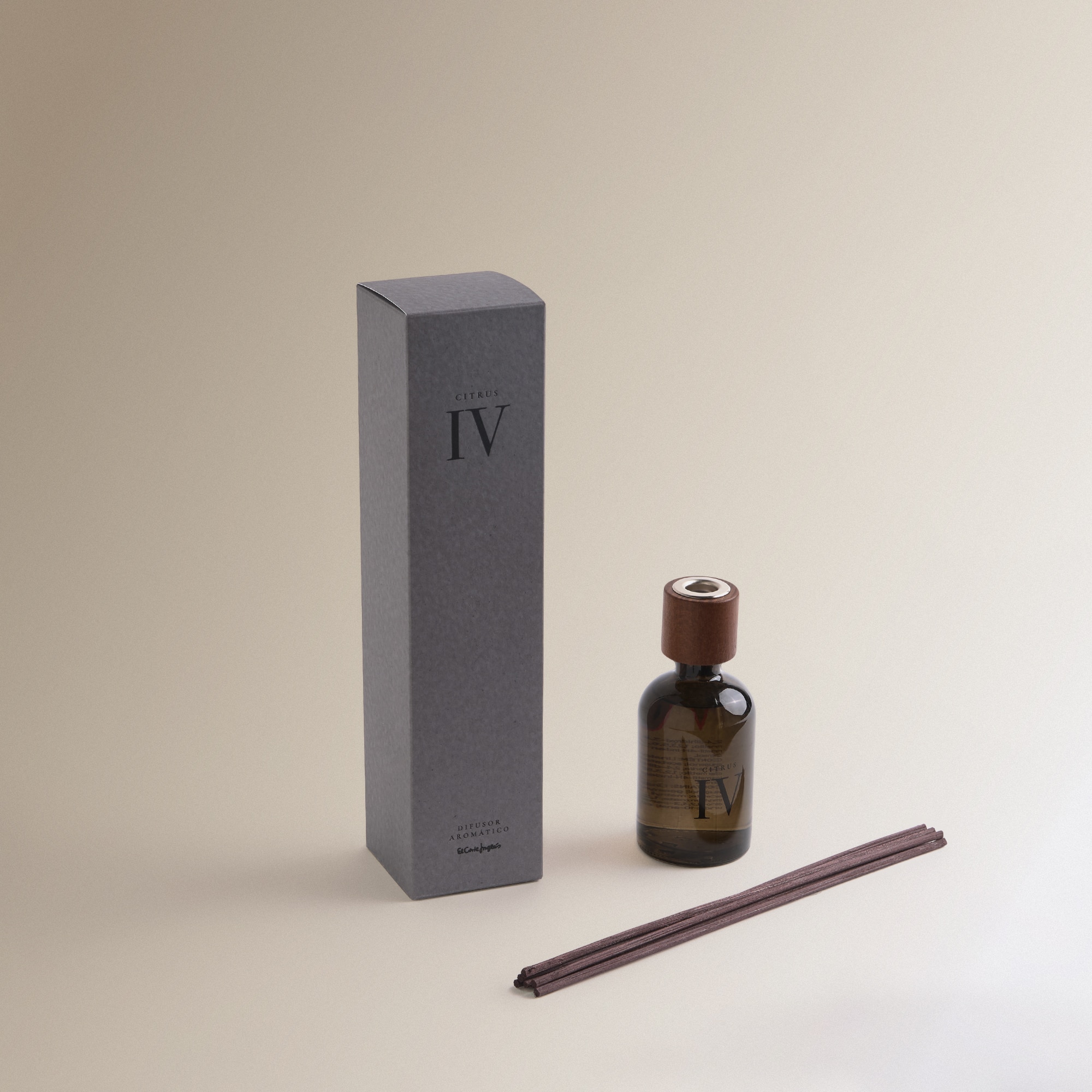 Difusor de Varetas Bergamota e Madeira Essential Castanho-2