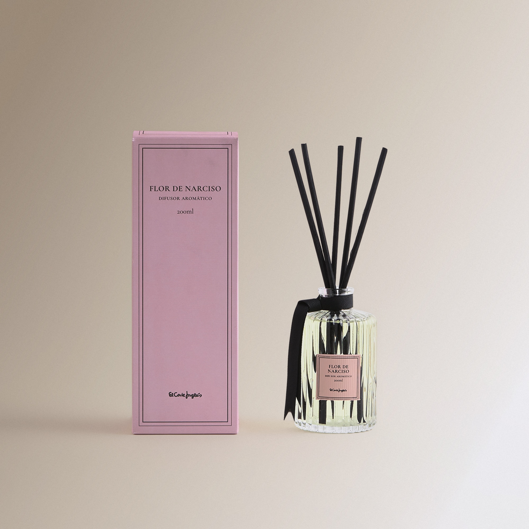 Imagen 0 de Difusor de varillas Flor de Narciso Cristal Rayas