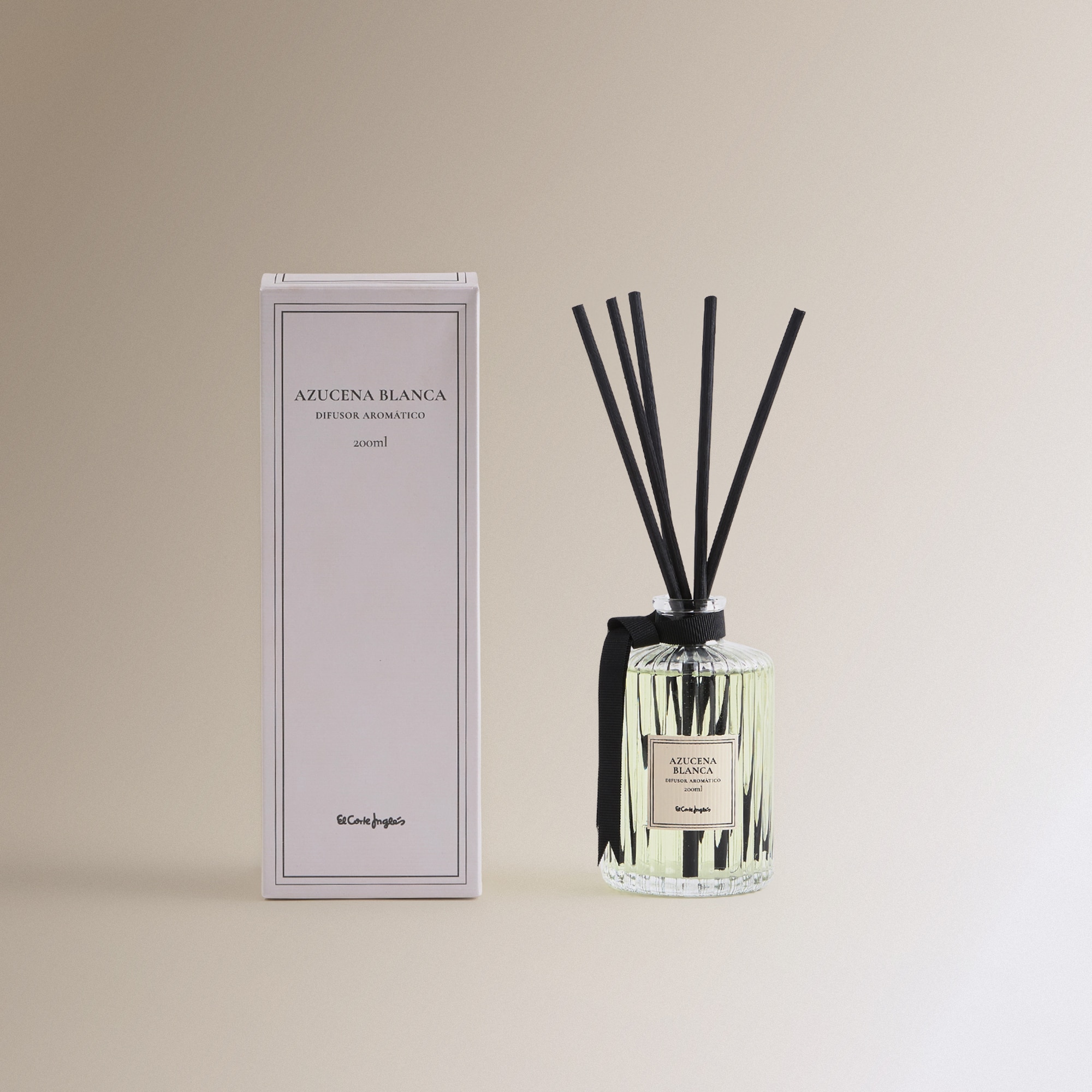 Imagen 0 de Difusor de varillas Azucena Blanca Cristal Rayas