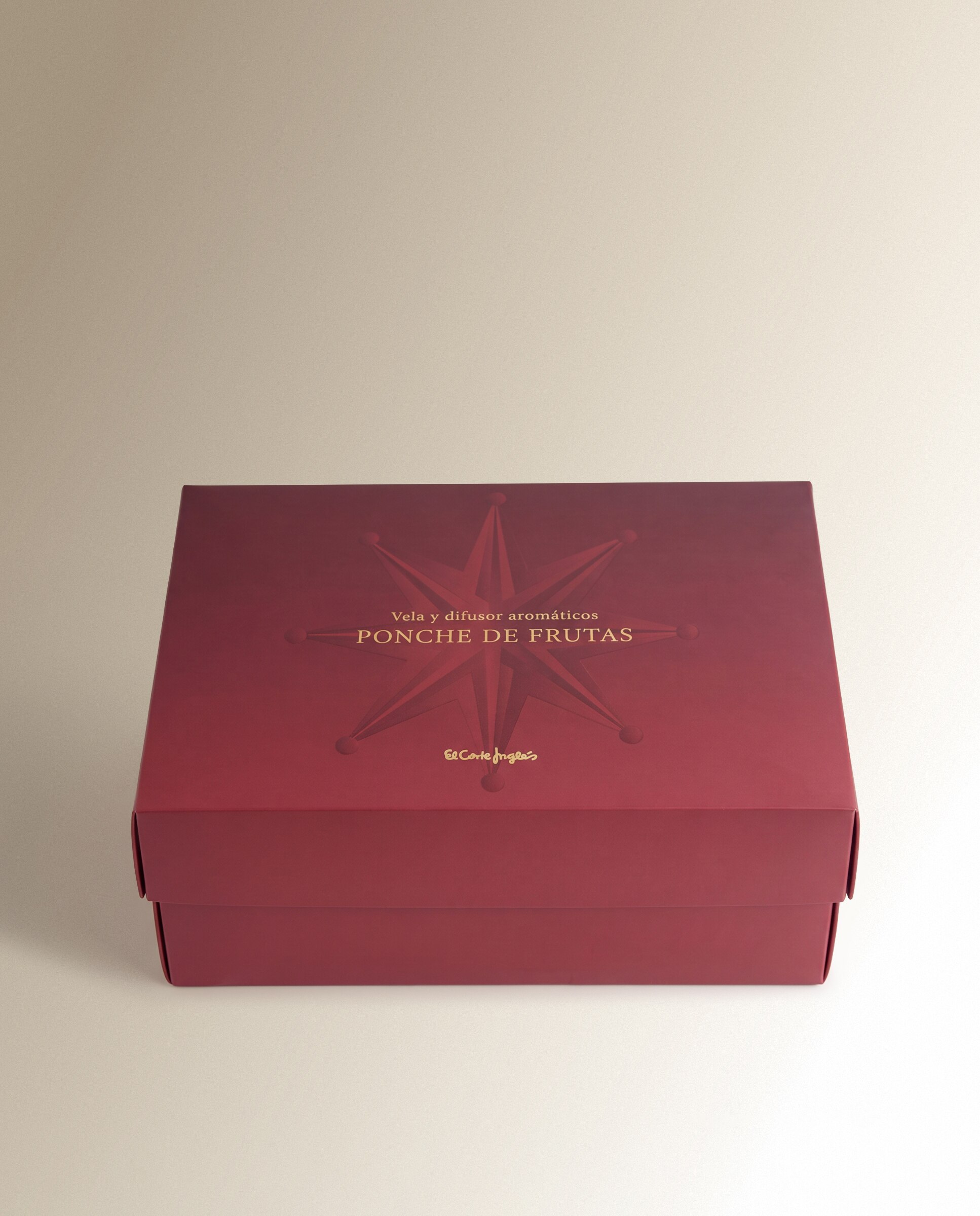 Set de vela y difusor de varillas Bosque nórdico Navidad - Rojo Rojo-5