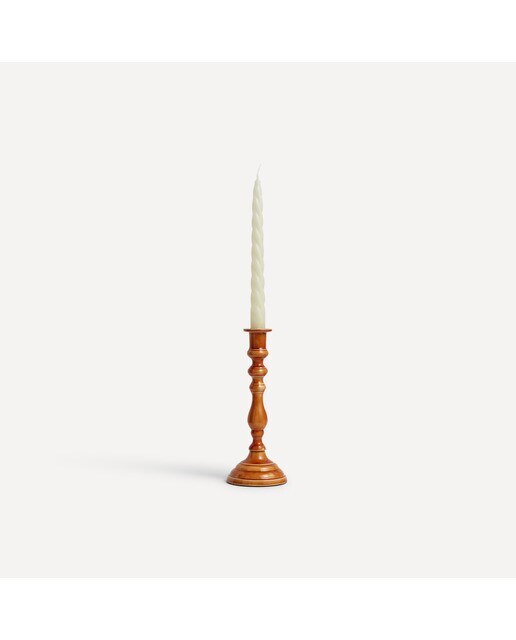 Set 4 velas Candelabro rizado El Corte Inglés Blanco-5