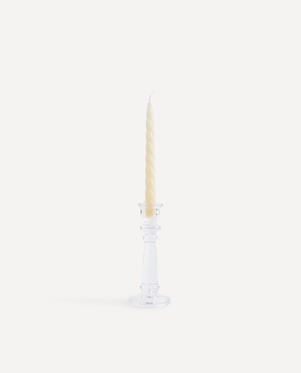 Conjunto de 4 velas de candelabro rizadas 2