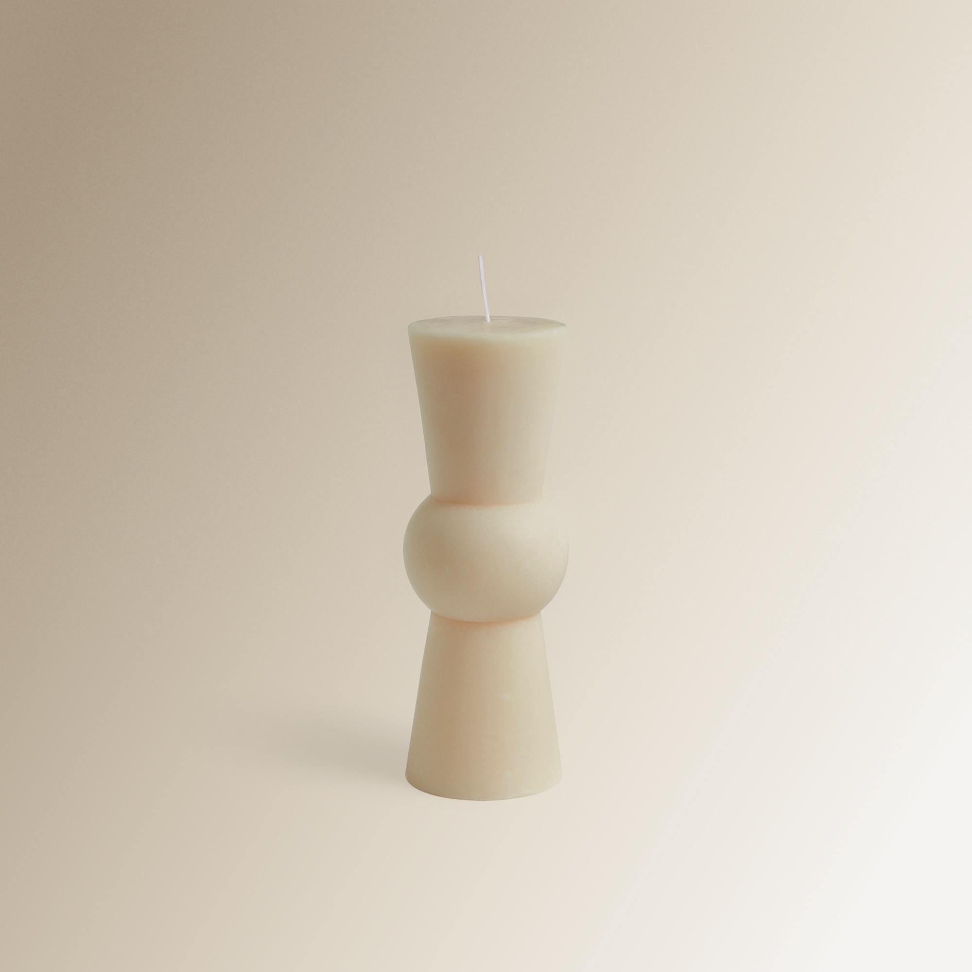 Vela Cilíndrica Contemporânea Bege-2