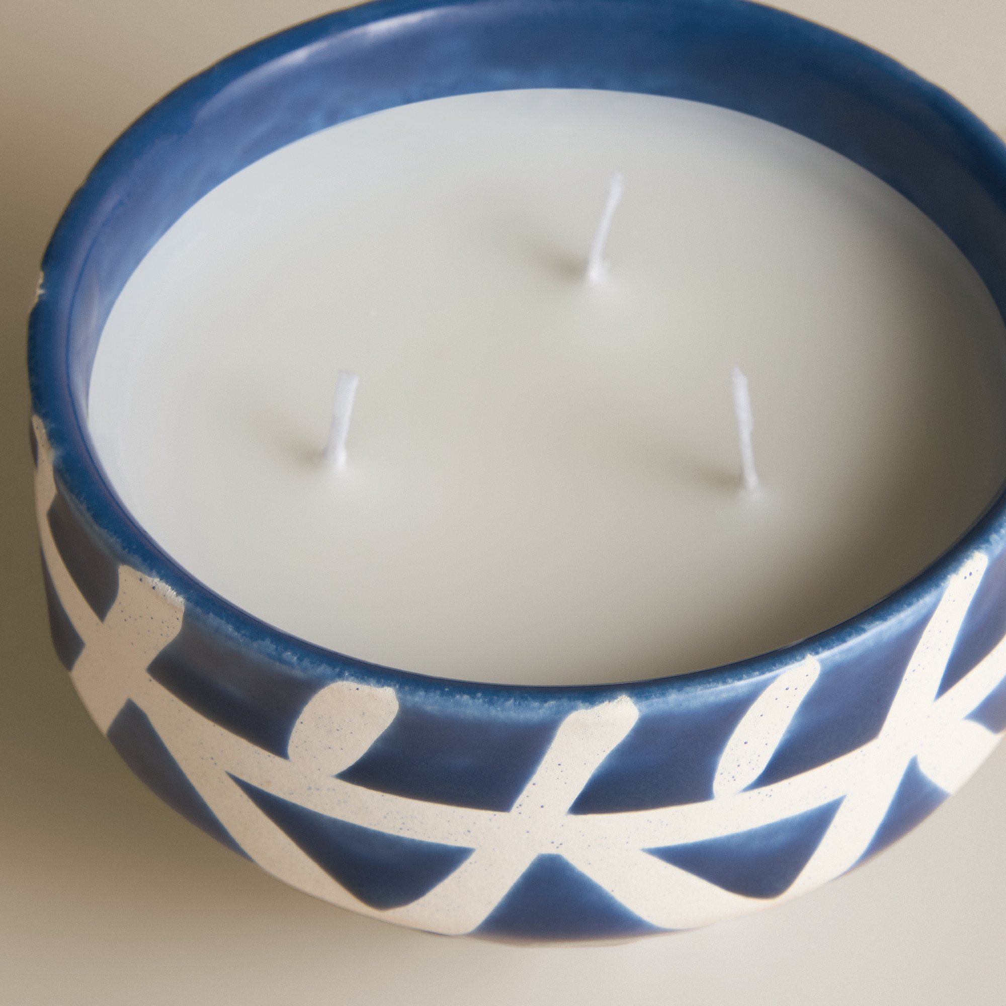 Vela Aromática em Tigela Citronela - Azul Azul-3