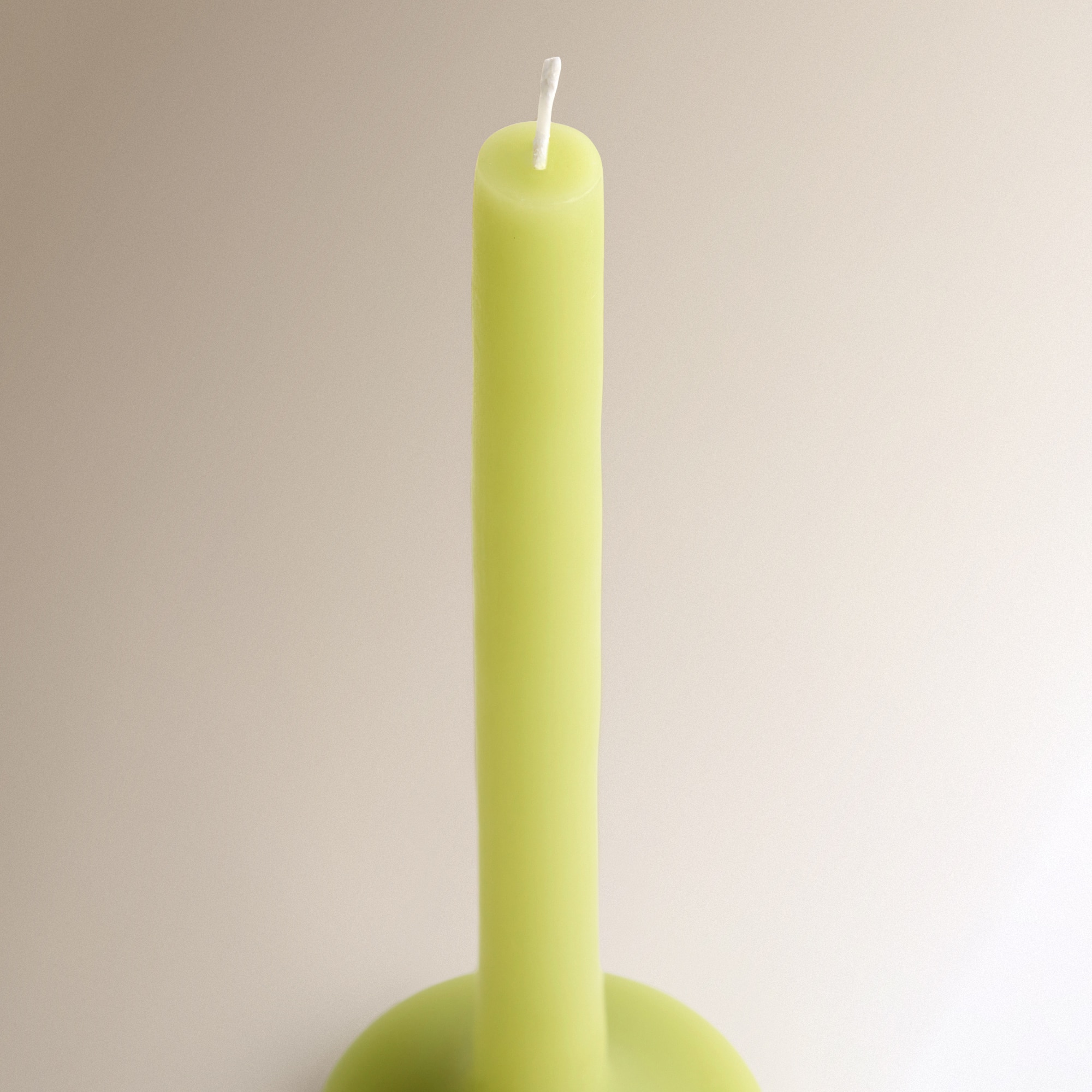 Vela Decorativa com Base Fina Verde-2