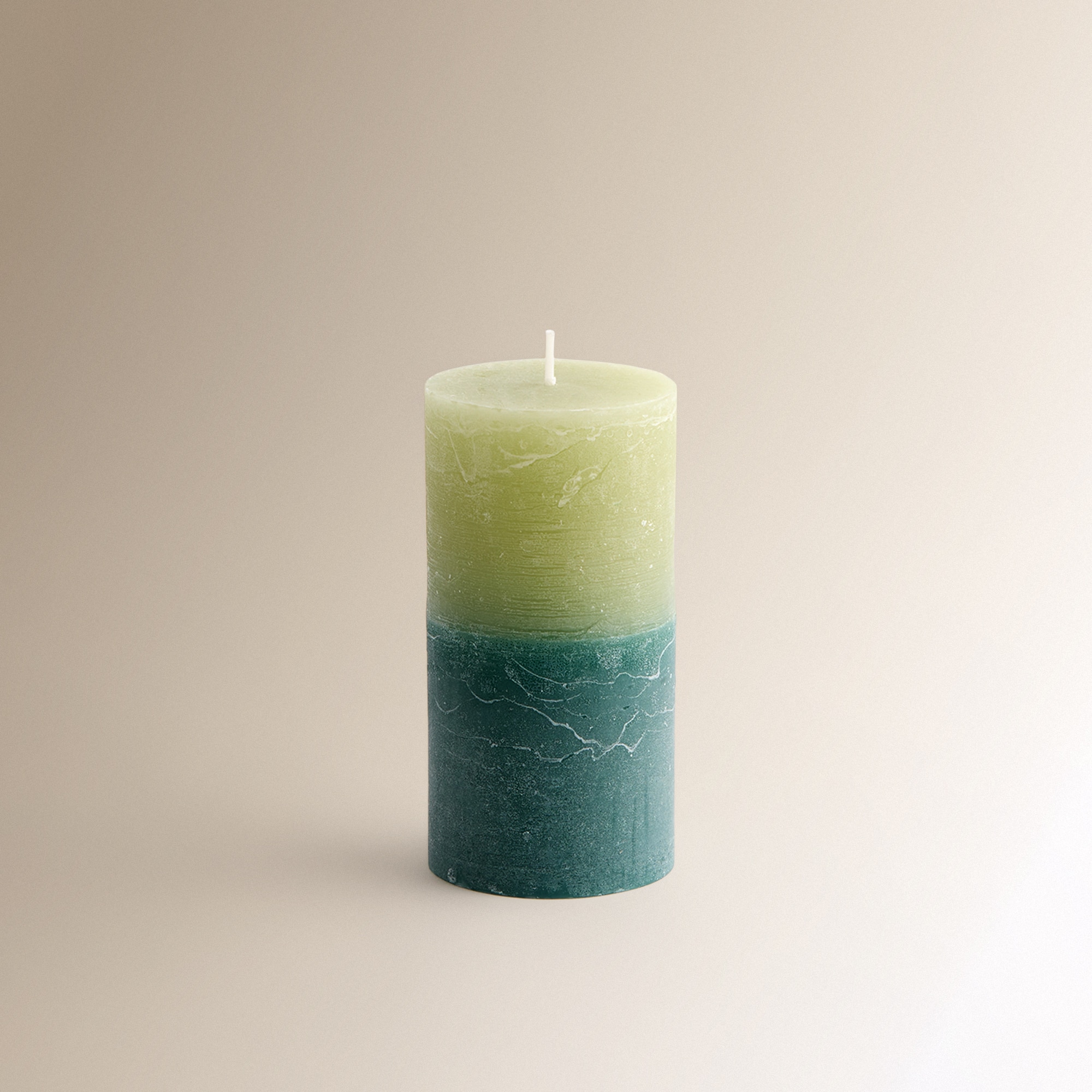 Imagem 0 de Vela Decorativa Cilíndrica - Verde/Bicolor