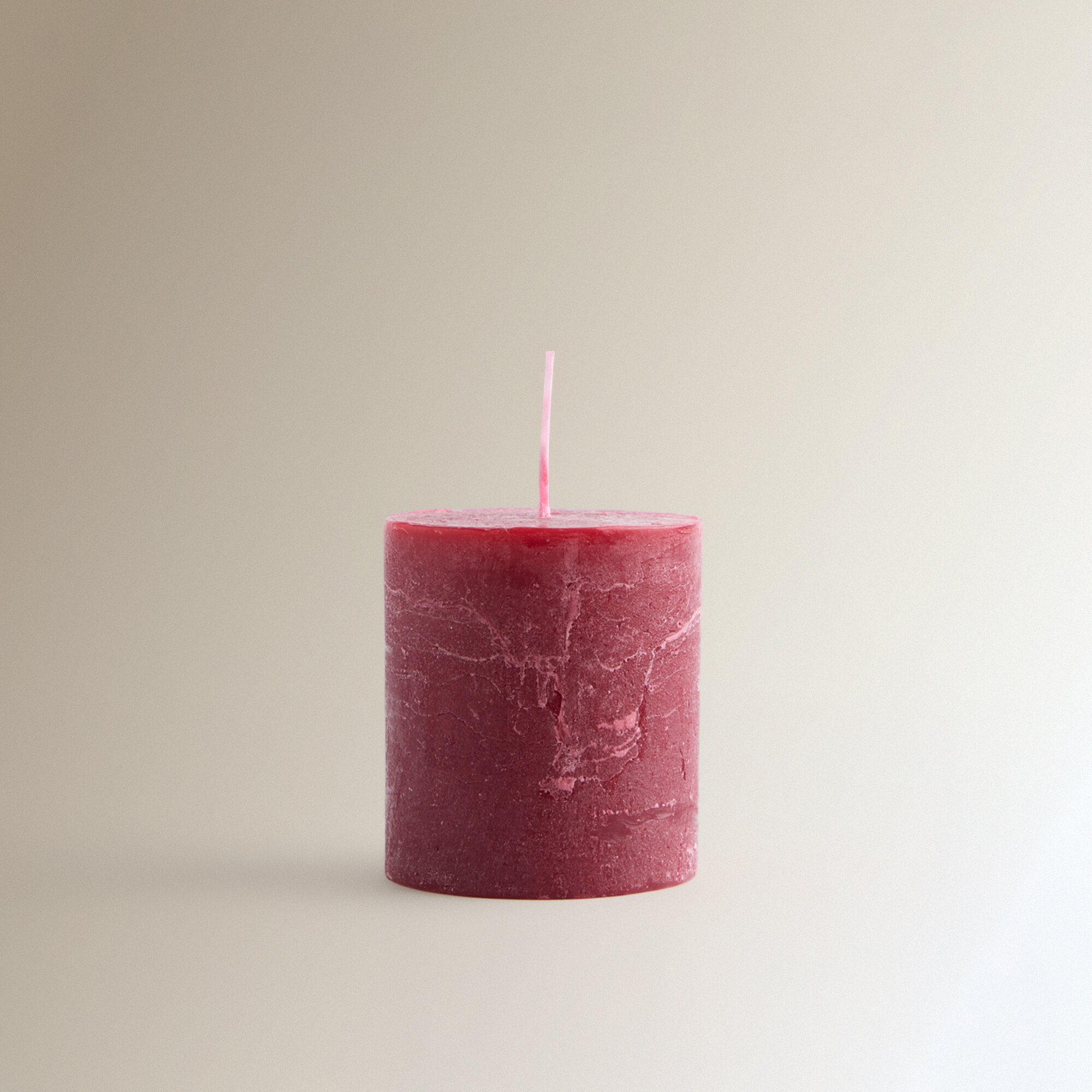 Vela Cilíndrica Basic Colours Vermelho-2