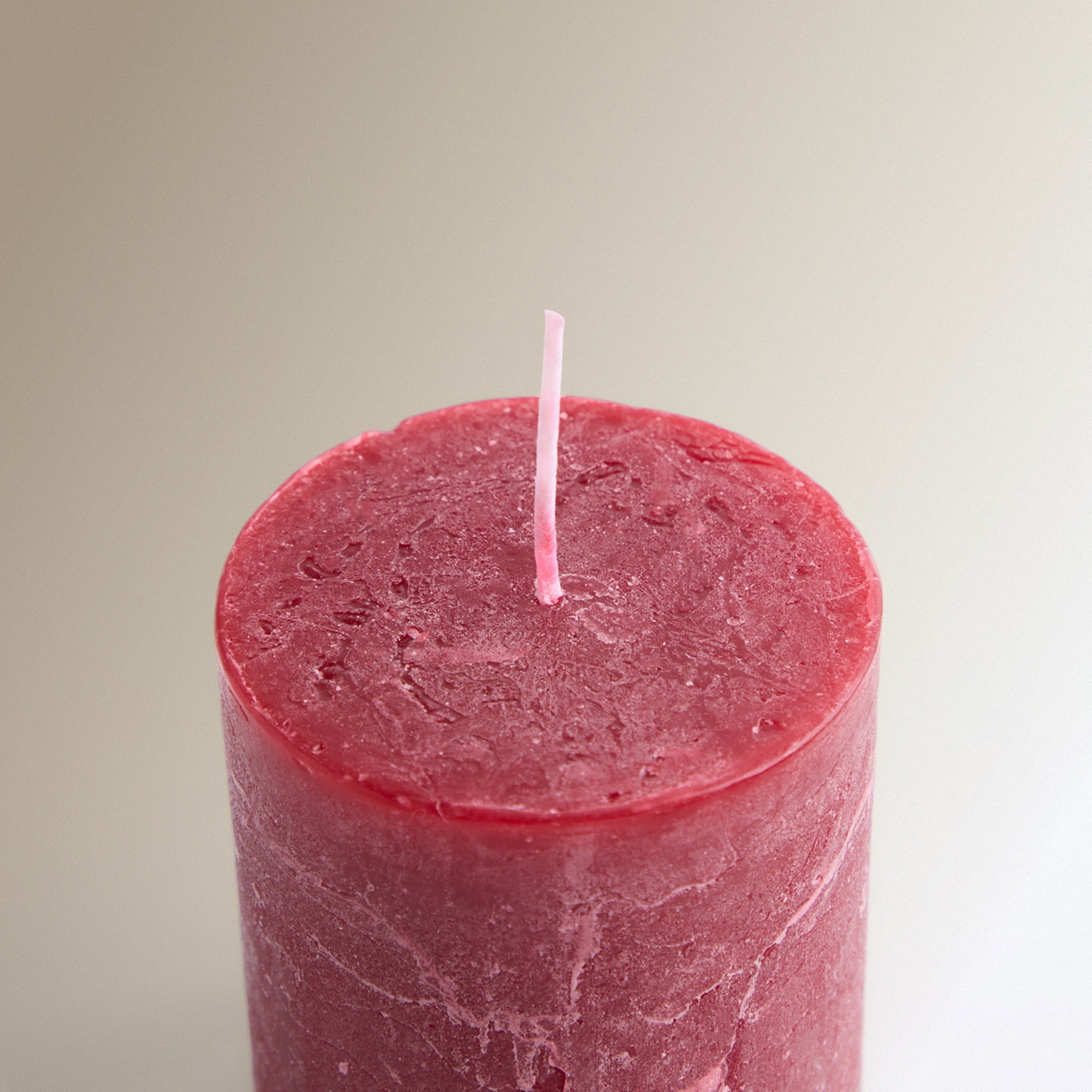 Vela Cilíndrica Basic Colours Vermelho-3