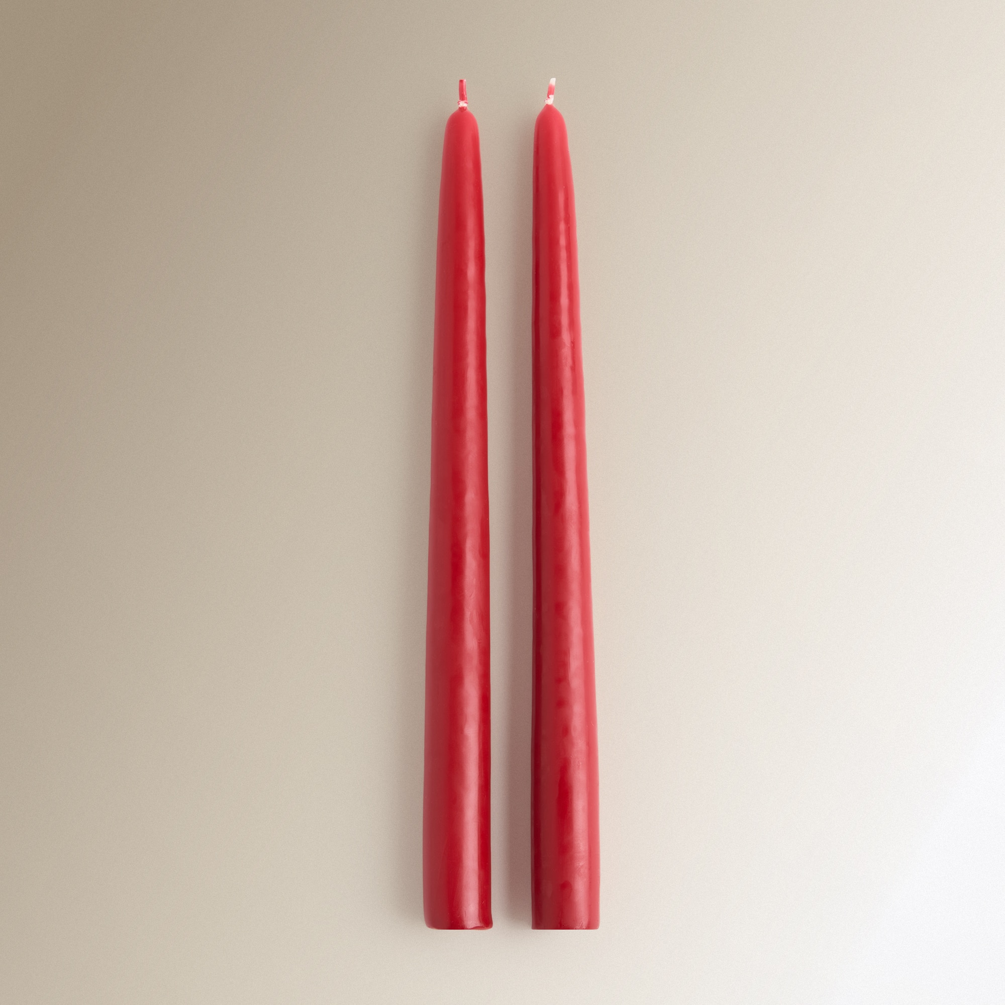 Conjunto de 2 Velas Candelabro Basic Colours Vermelho-2