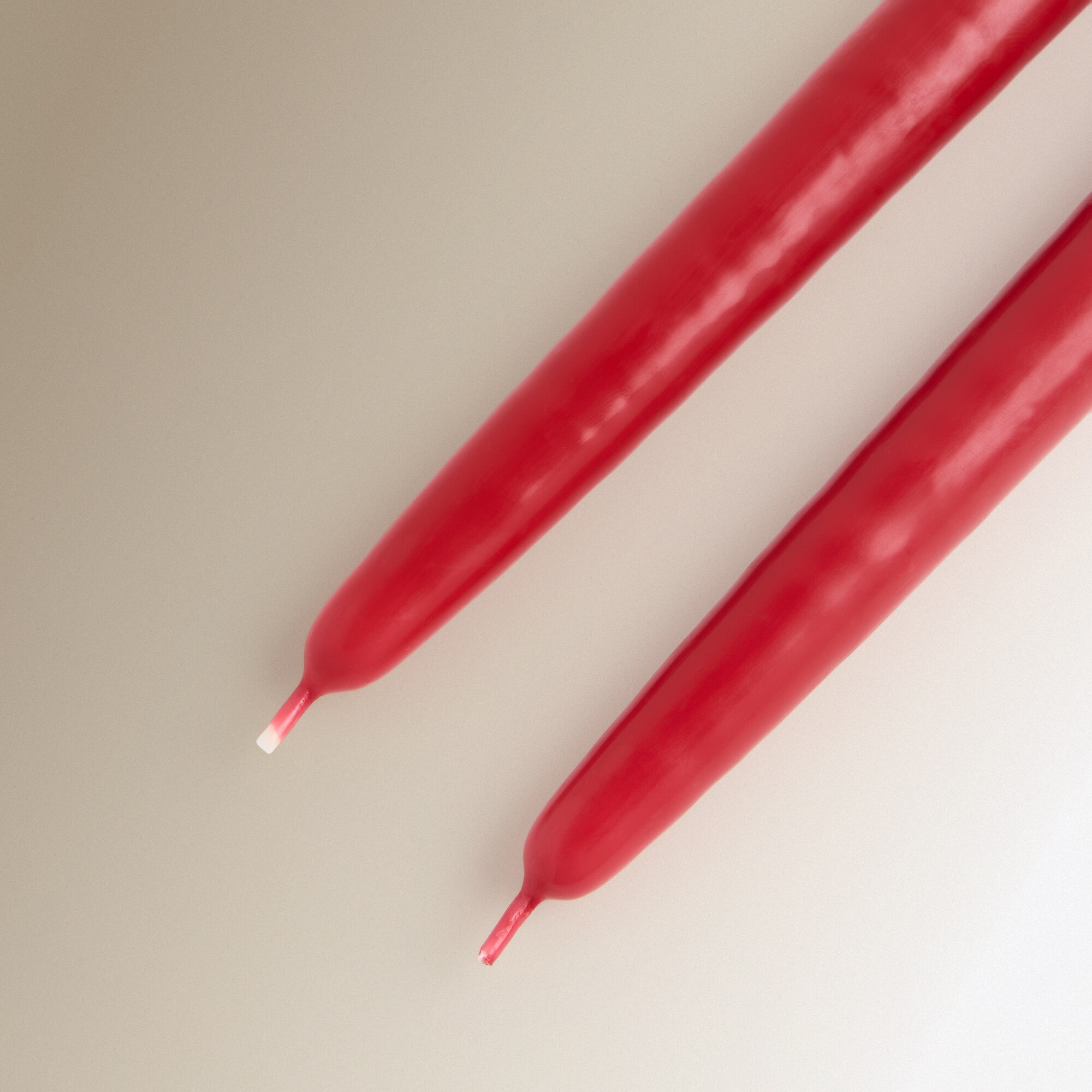 Conjunto de 2 Velas Candelabro Basic Colours Vermelho-3