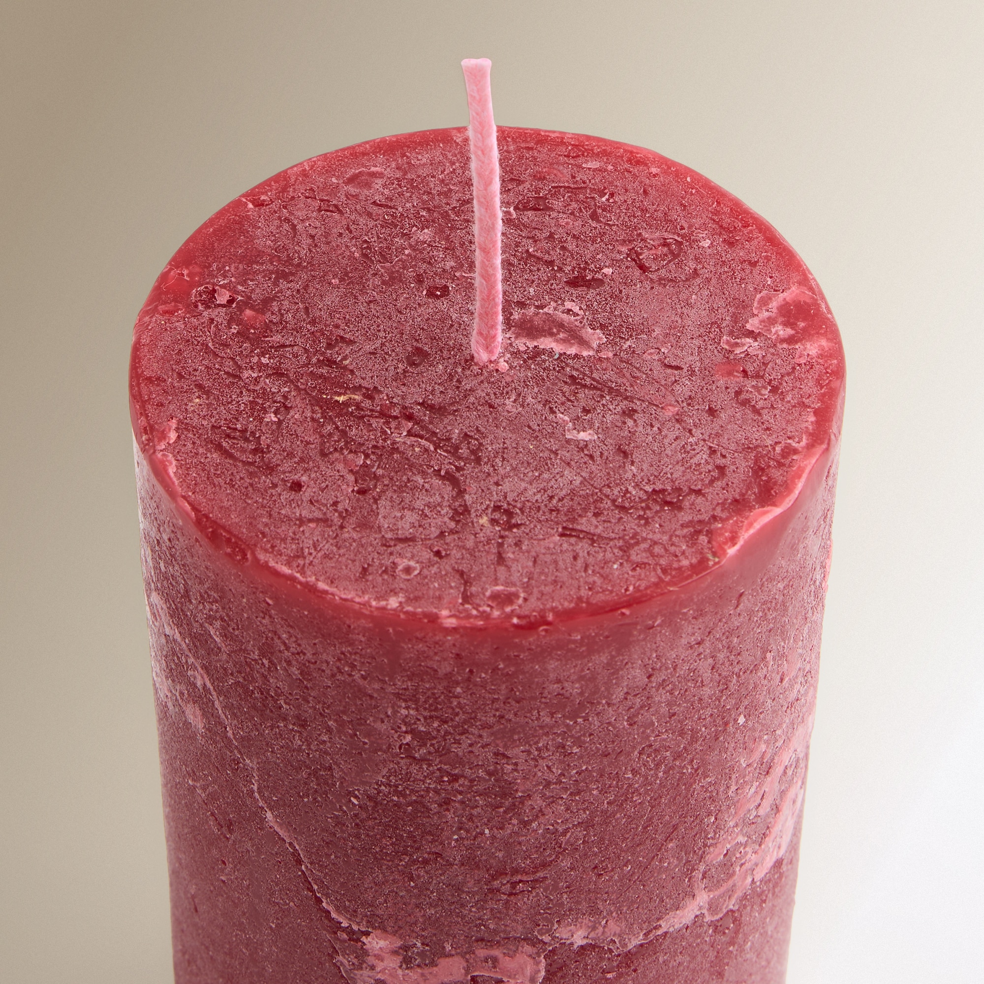 Vela Cilíndrica Basic Colours Vermelho-3