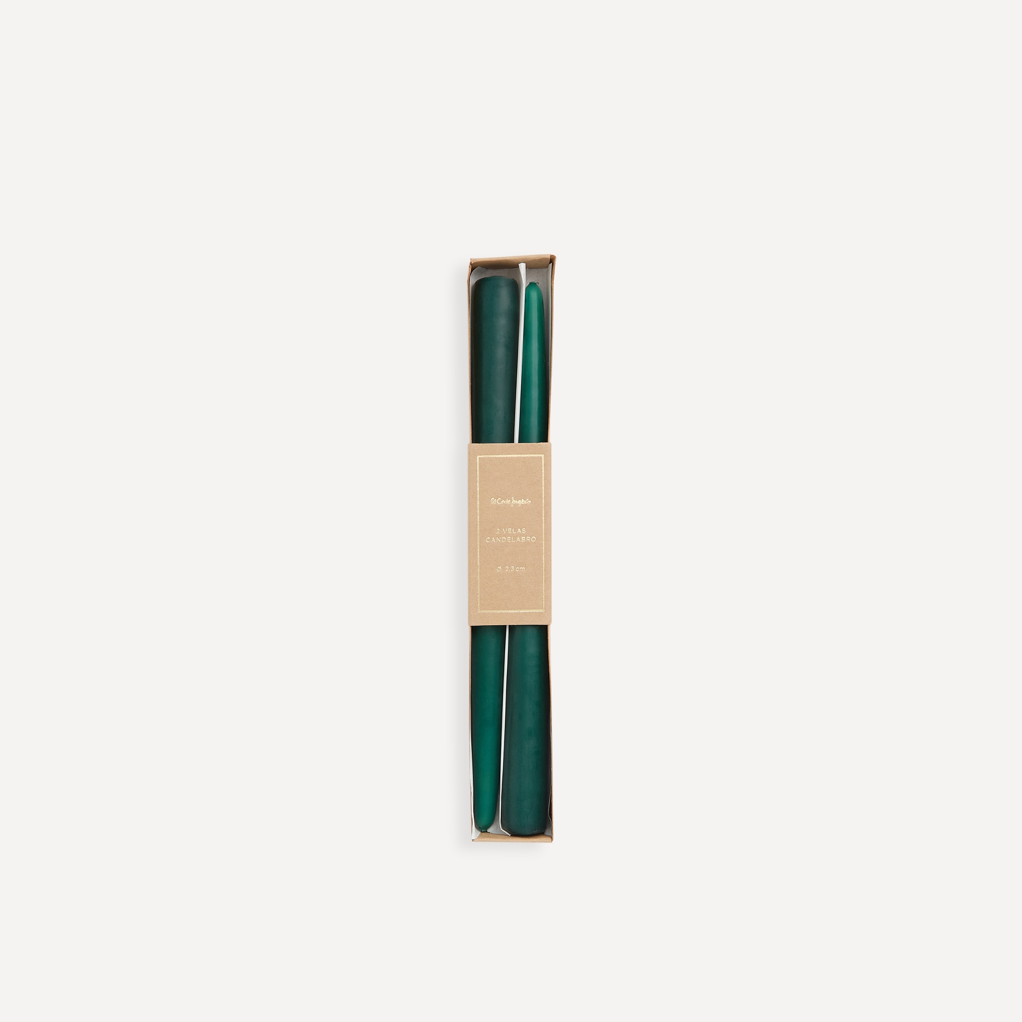 Conjunto de 2 Velas Candelabro Basic Colours Verde-3
