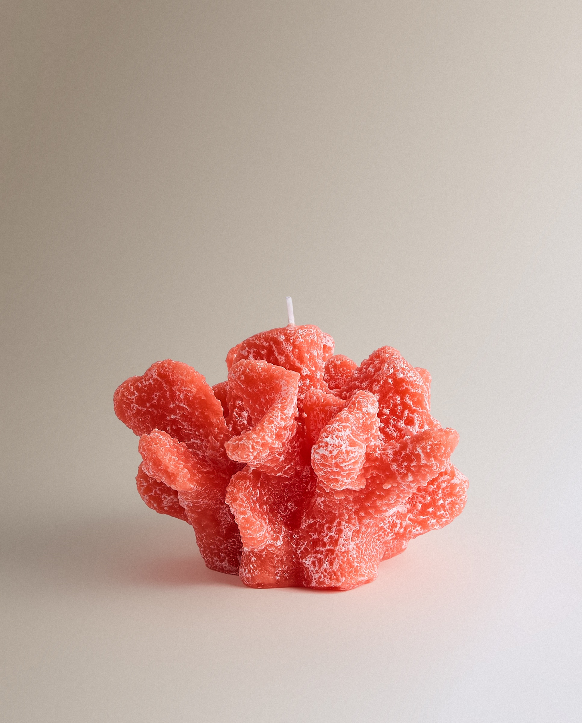Vela Coral - Azul 15 cm Naranja-2