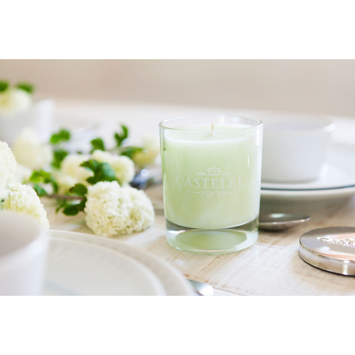 Imagen 3 de Vela perfumada en vaso Verbena Castelbel - Blanco Blanco
