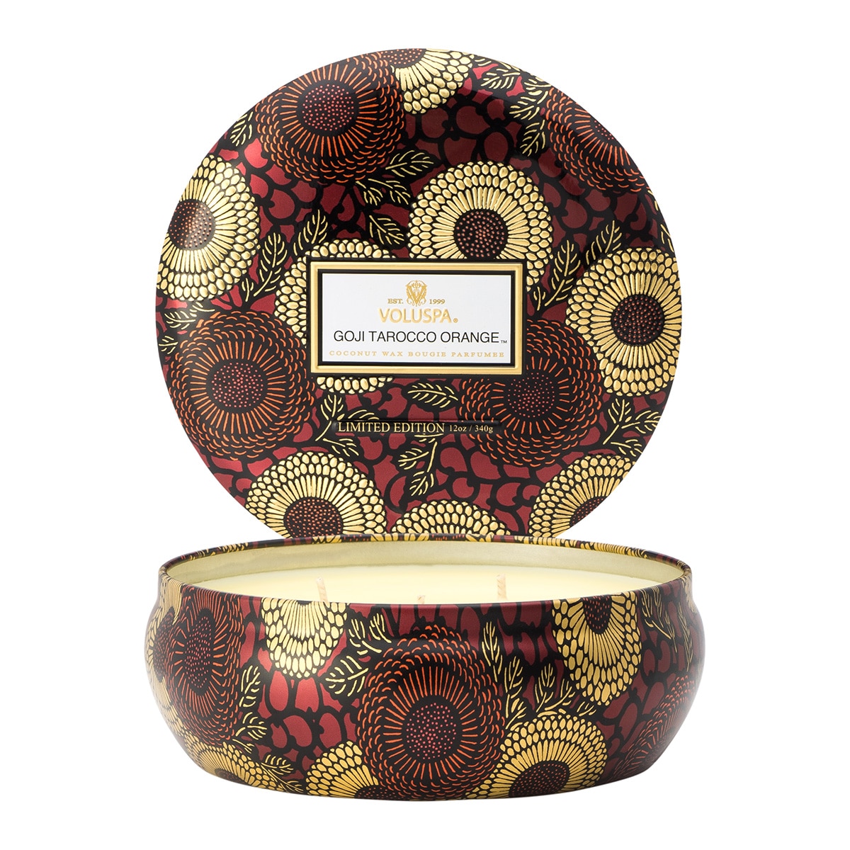 Imagem 0 de Vela perfumada em lata de 3 pavios Goji Tarocco Orange Japónica Voluspa