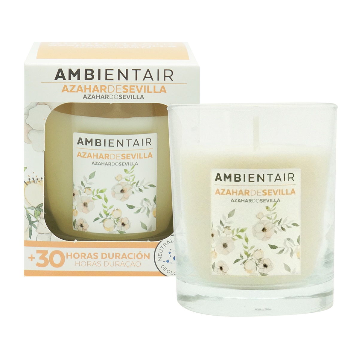 Imagen 0 de Vela perfumada en vaso absorbe olores Azahar Ambient Air