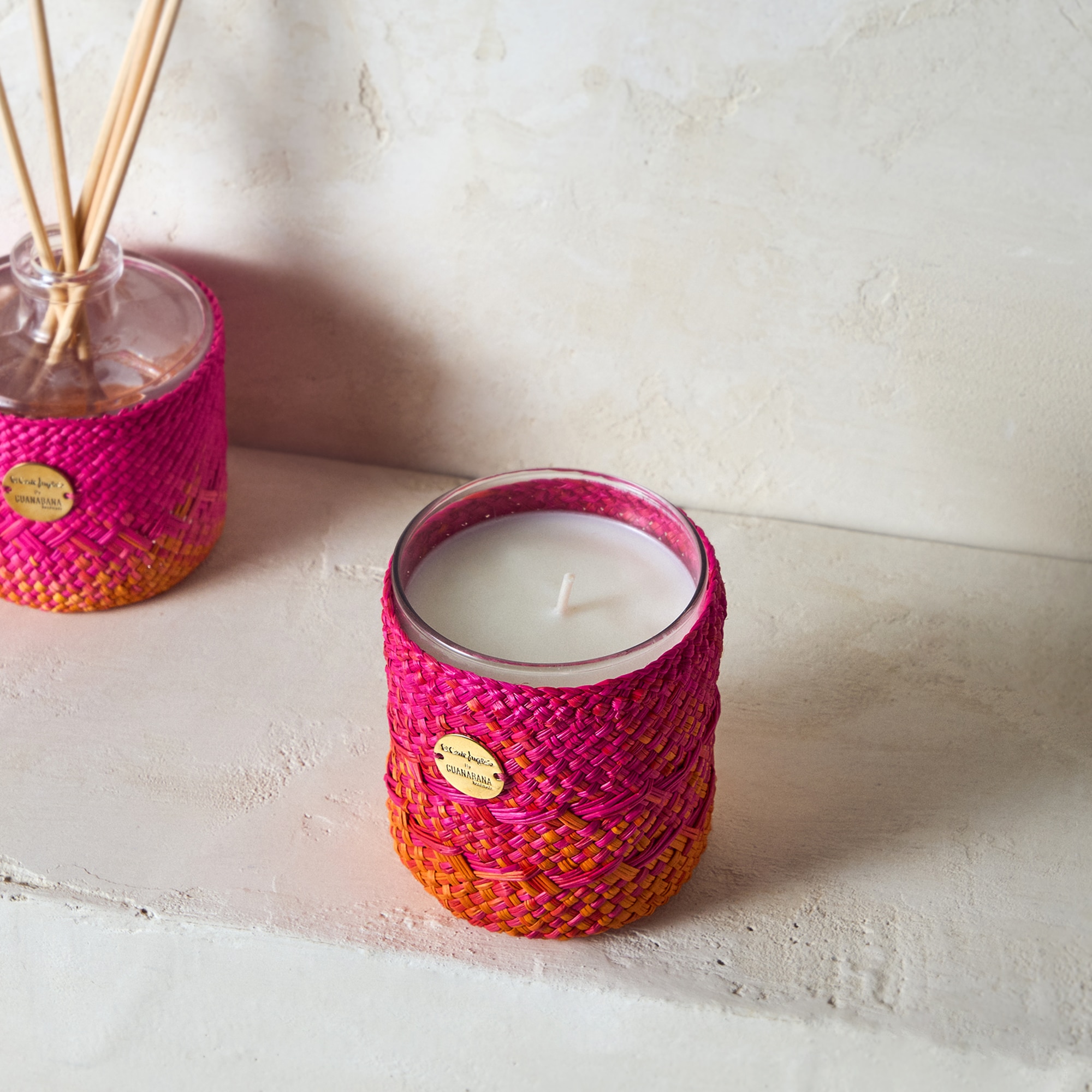 Vela em Copo Perfumada Toranja e Néctar Rosa-1