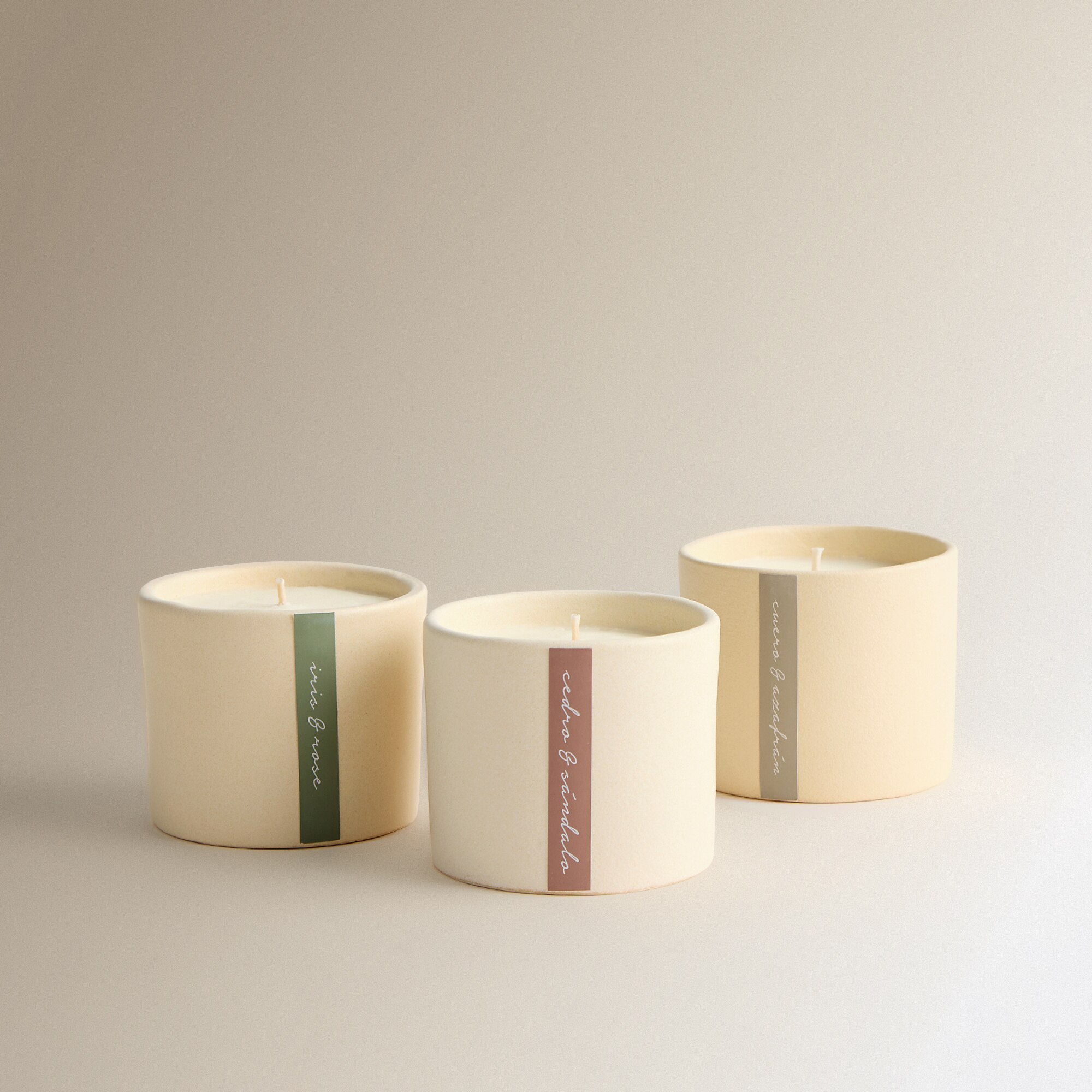 Vaso en vela aromática Cedro & Sándalo Orgánica - Natural Natural-5