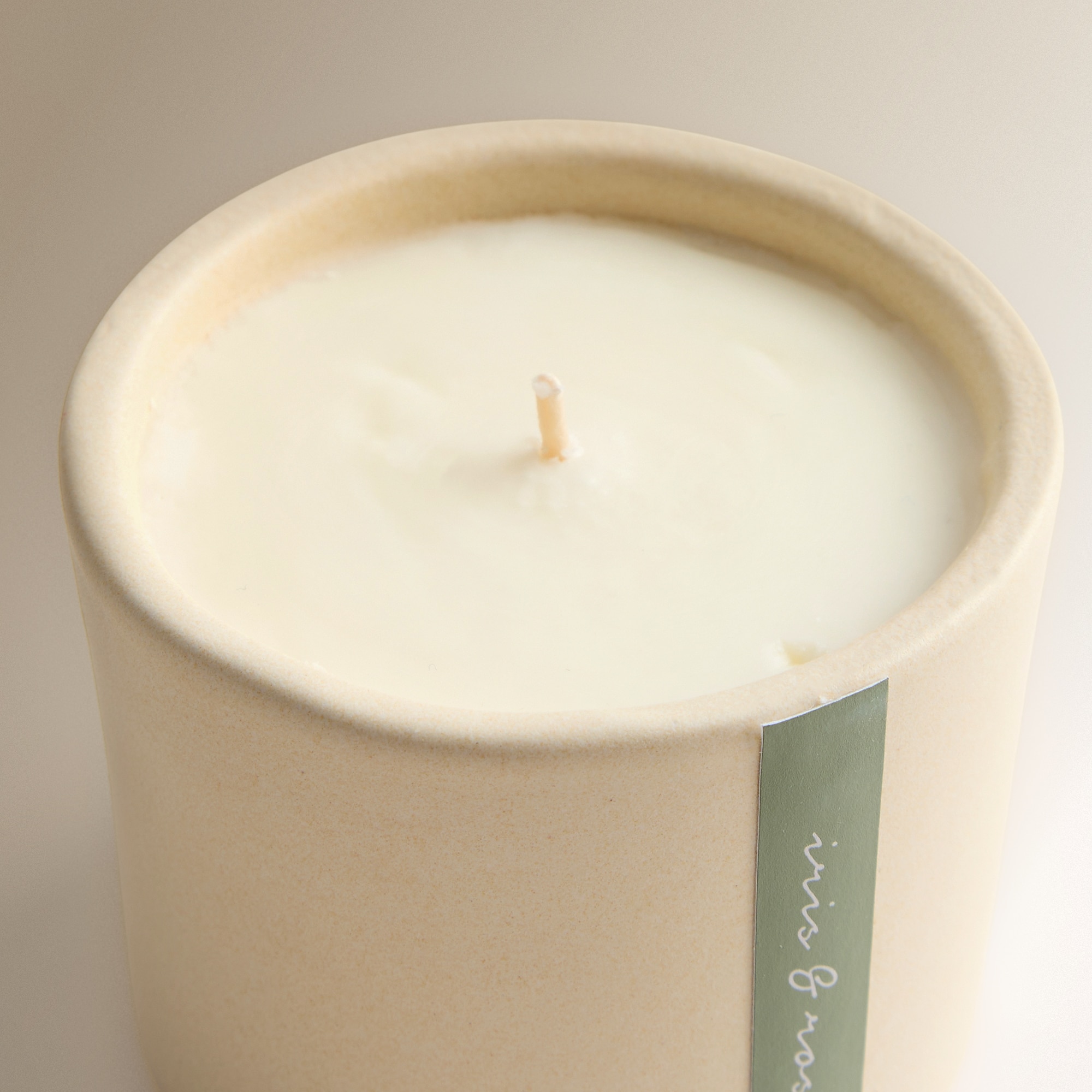 Copo com vela aromática Orgânica 3 Natural-3