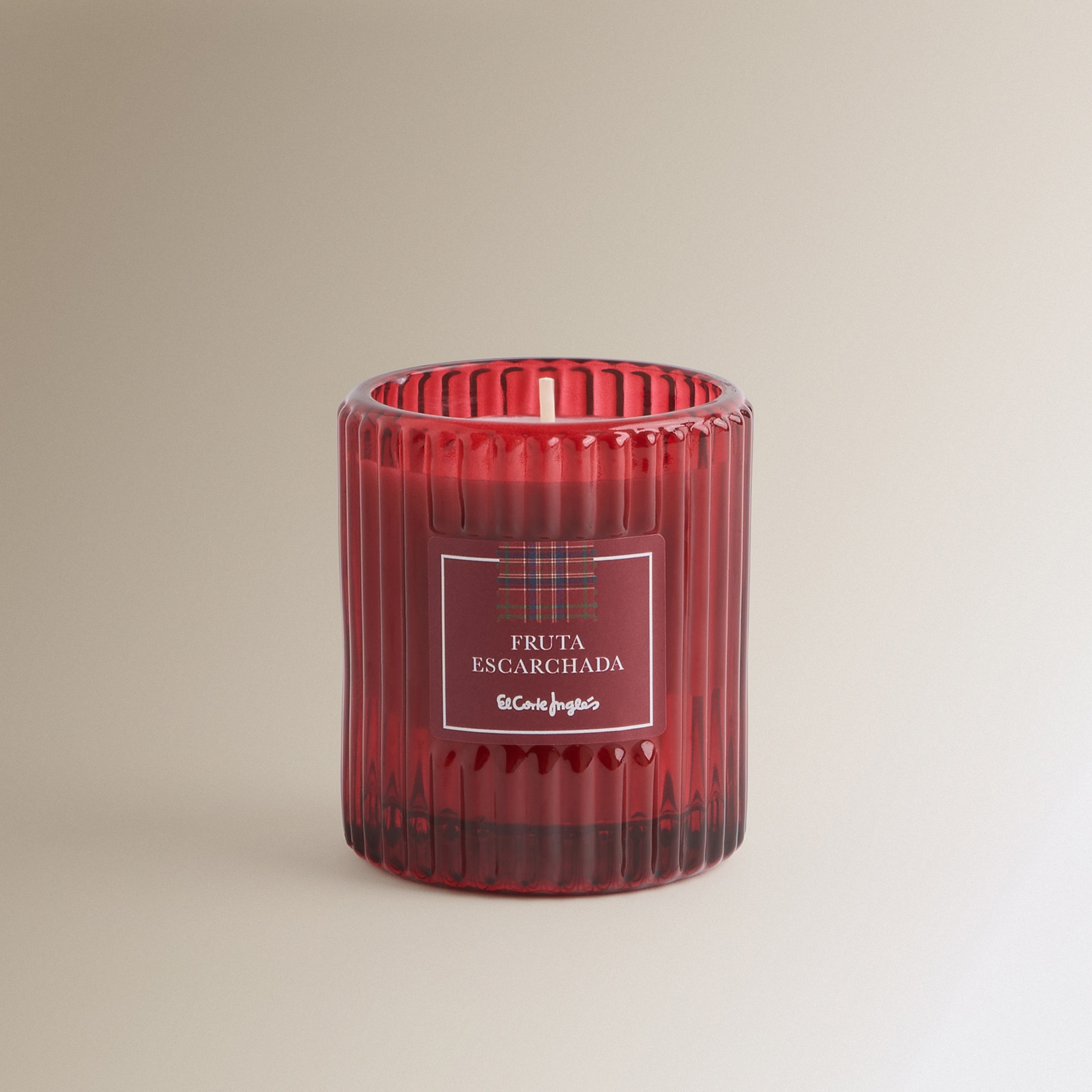 Vela em Copo Fruta com Relevo Natal Multicolor-2