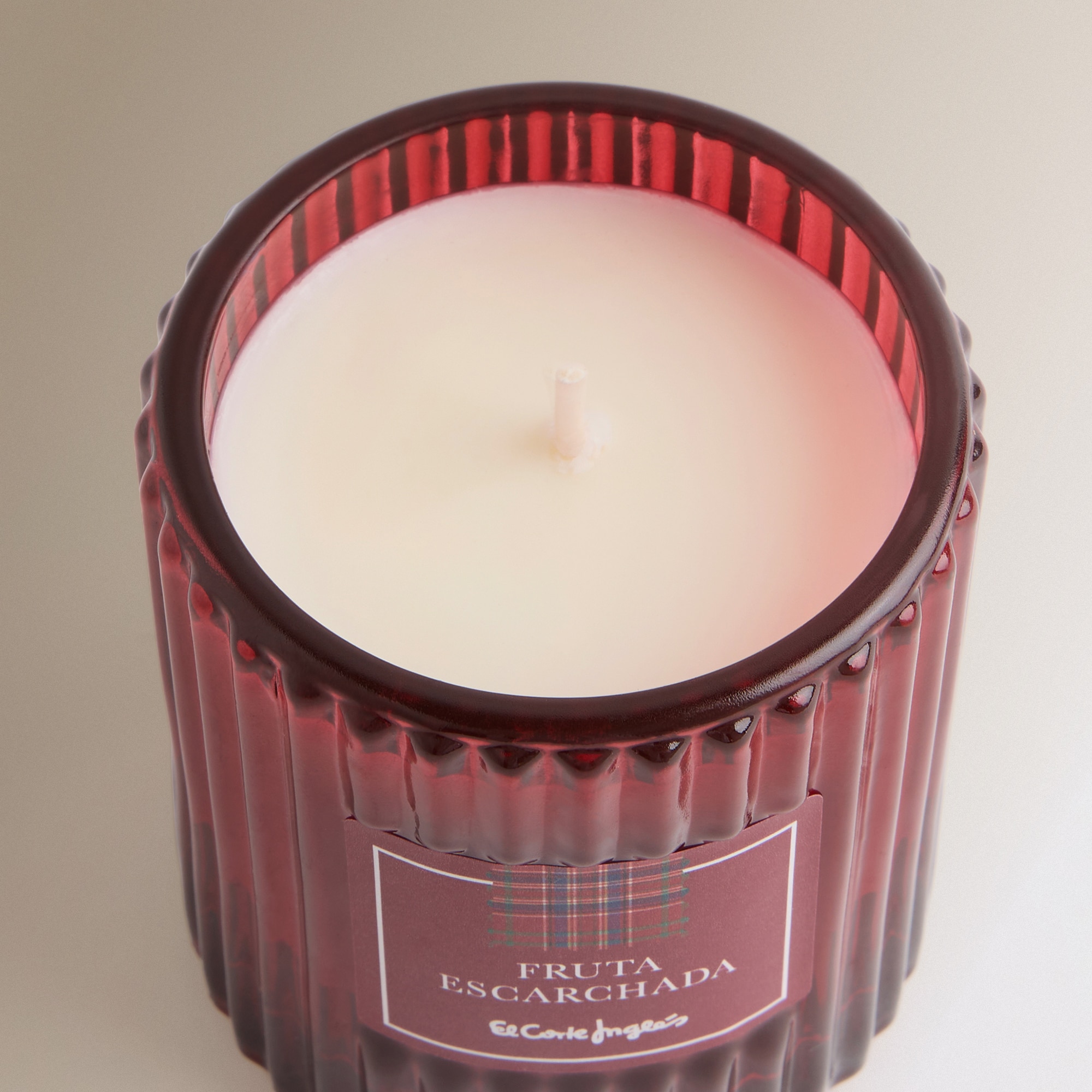 Vela em Copo Fruta com Relevo Natal Multicolor-3