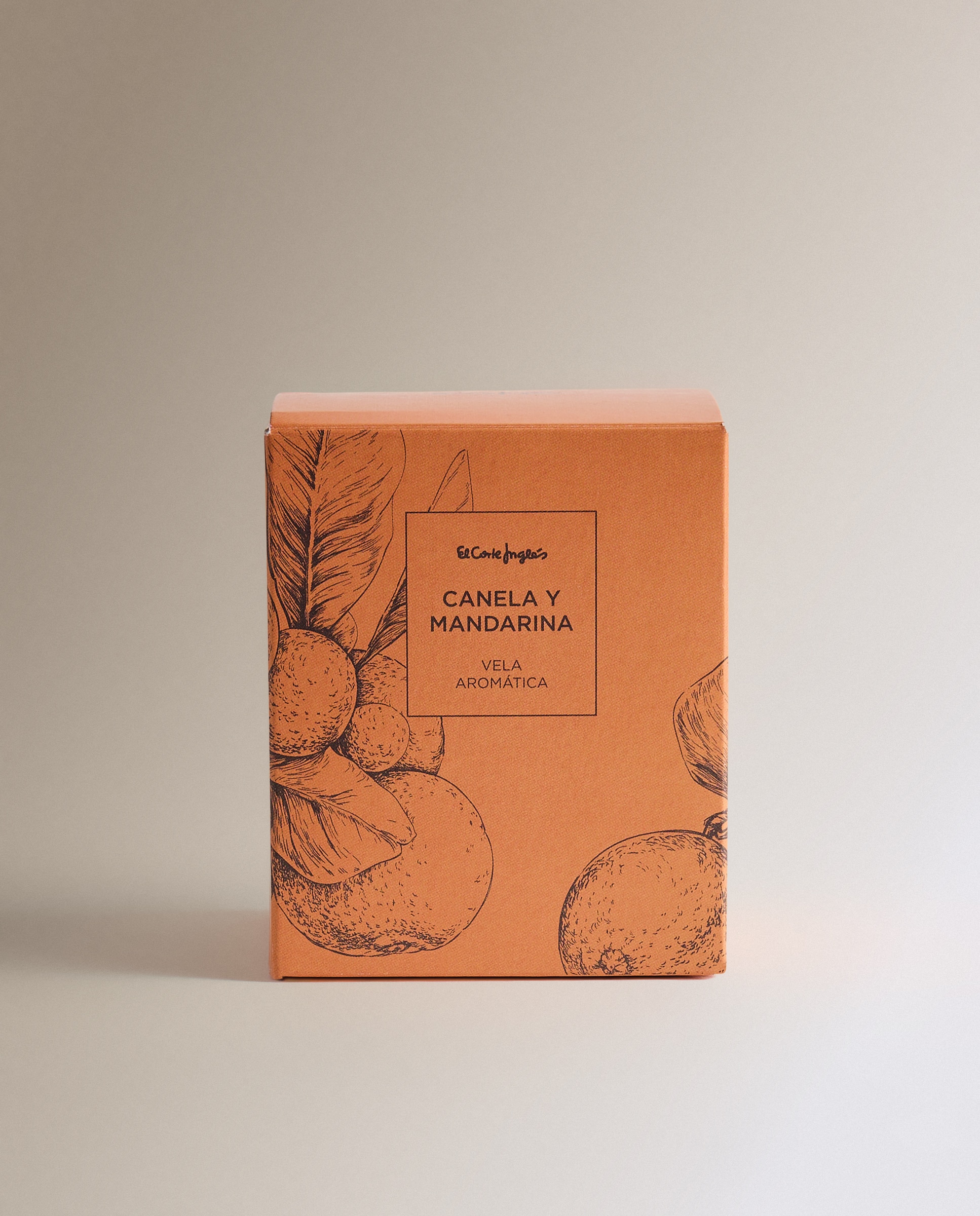Vela em Copo Canela e Tangerina Laranja-4