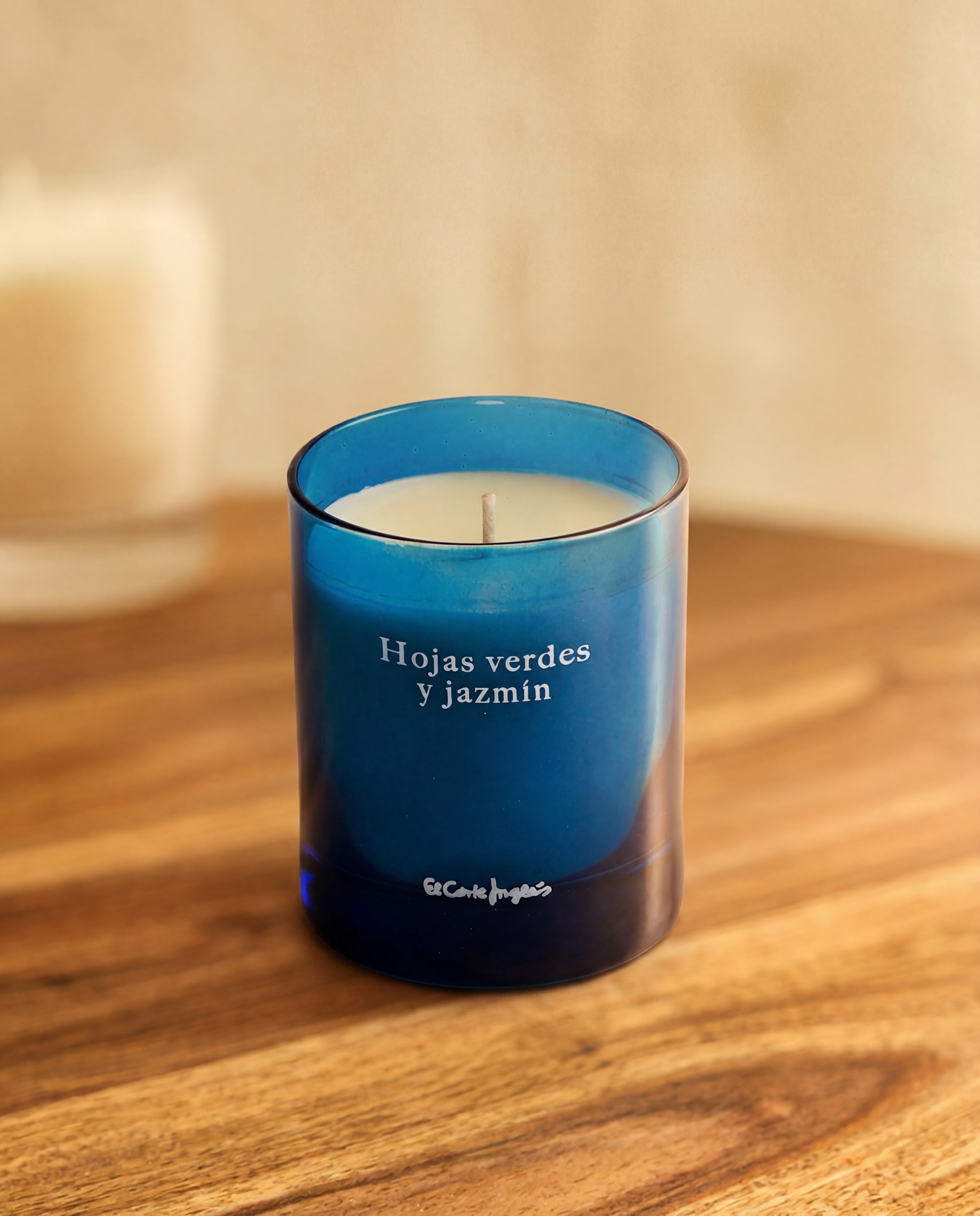 El Corte Inglés - Vela aromática en vaso Hojas verdes y jazmín Summer Collection.