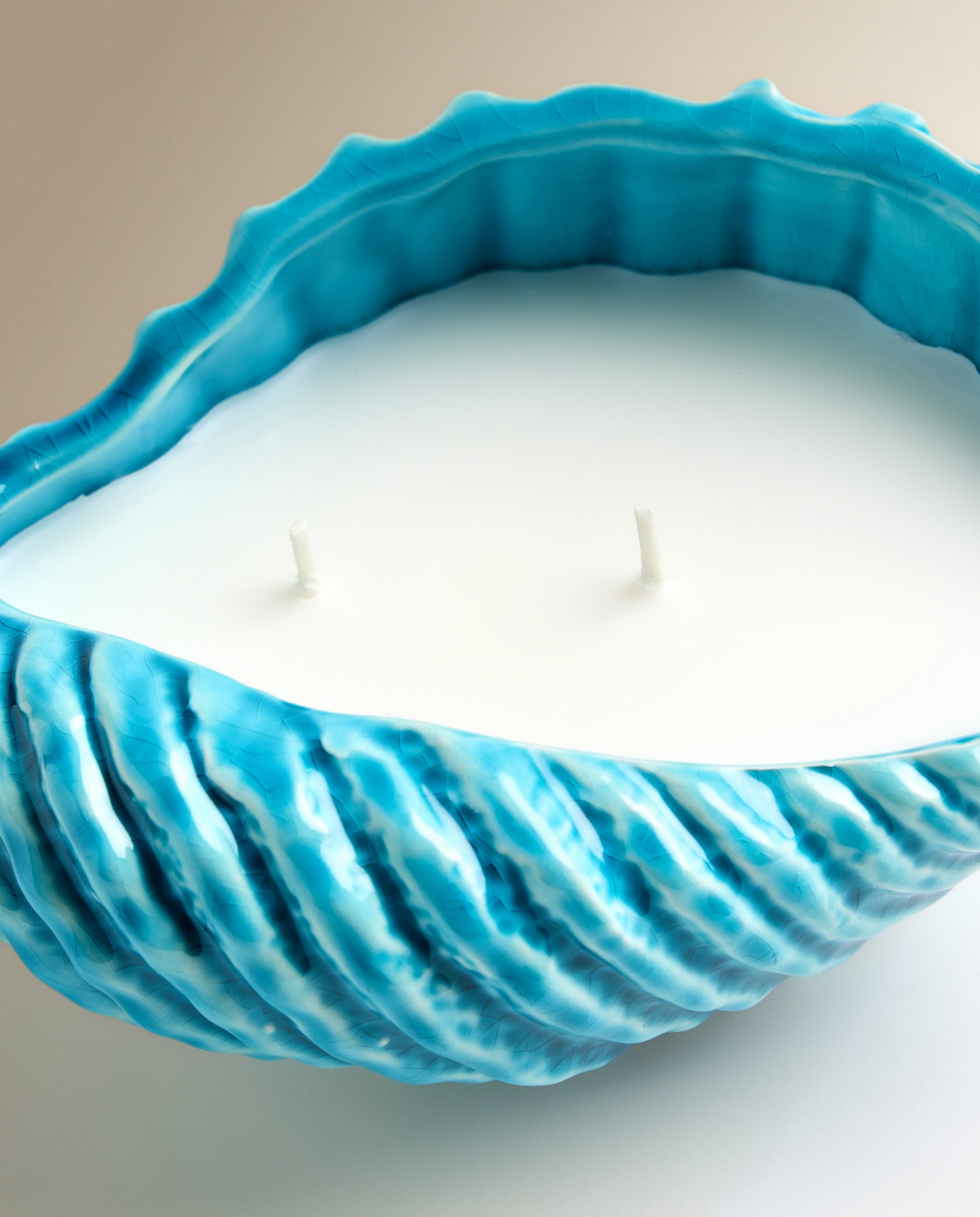 Vela em copo Concha Summer Collection Branco-3