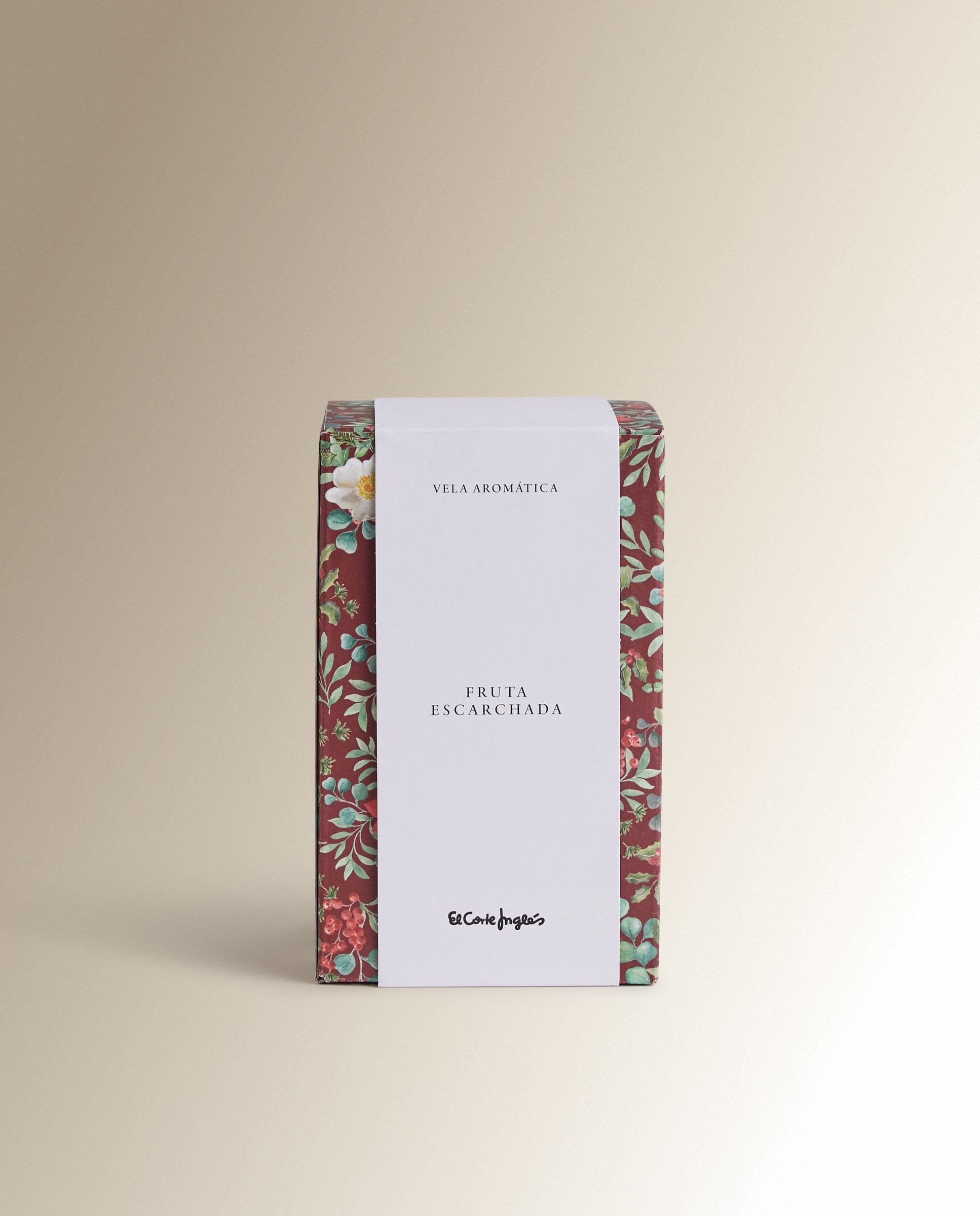 Vela aromática con bolsa Fruta escarchada Navidad - Rojo Rojo-3
