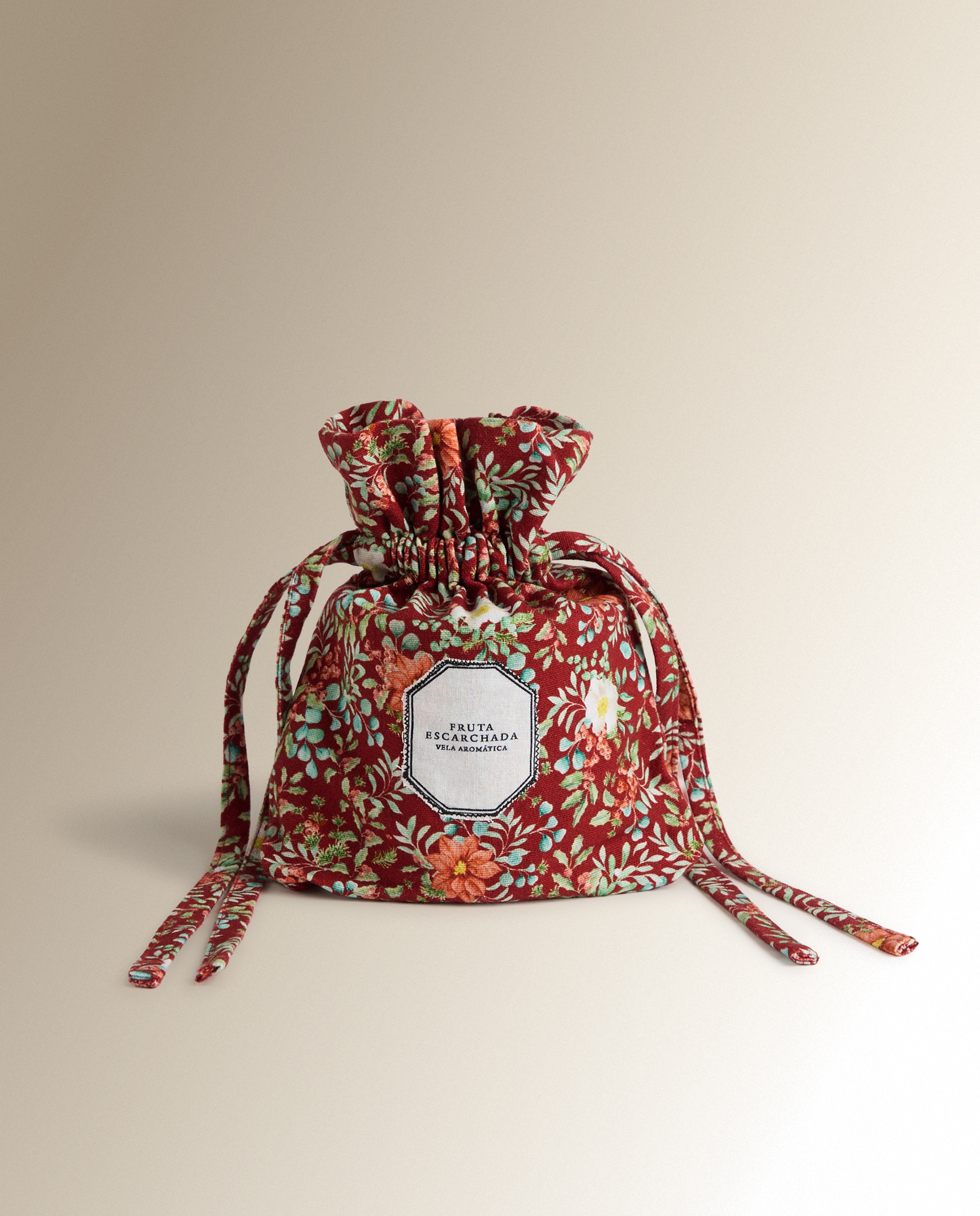 Vela aromática con bolsa Fruta escarchada Navidad - Rojo Rojo-4