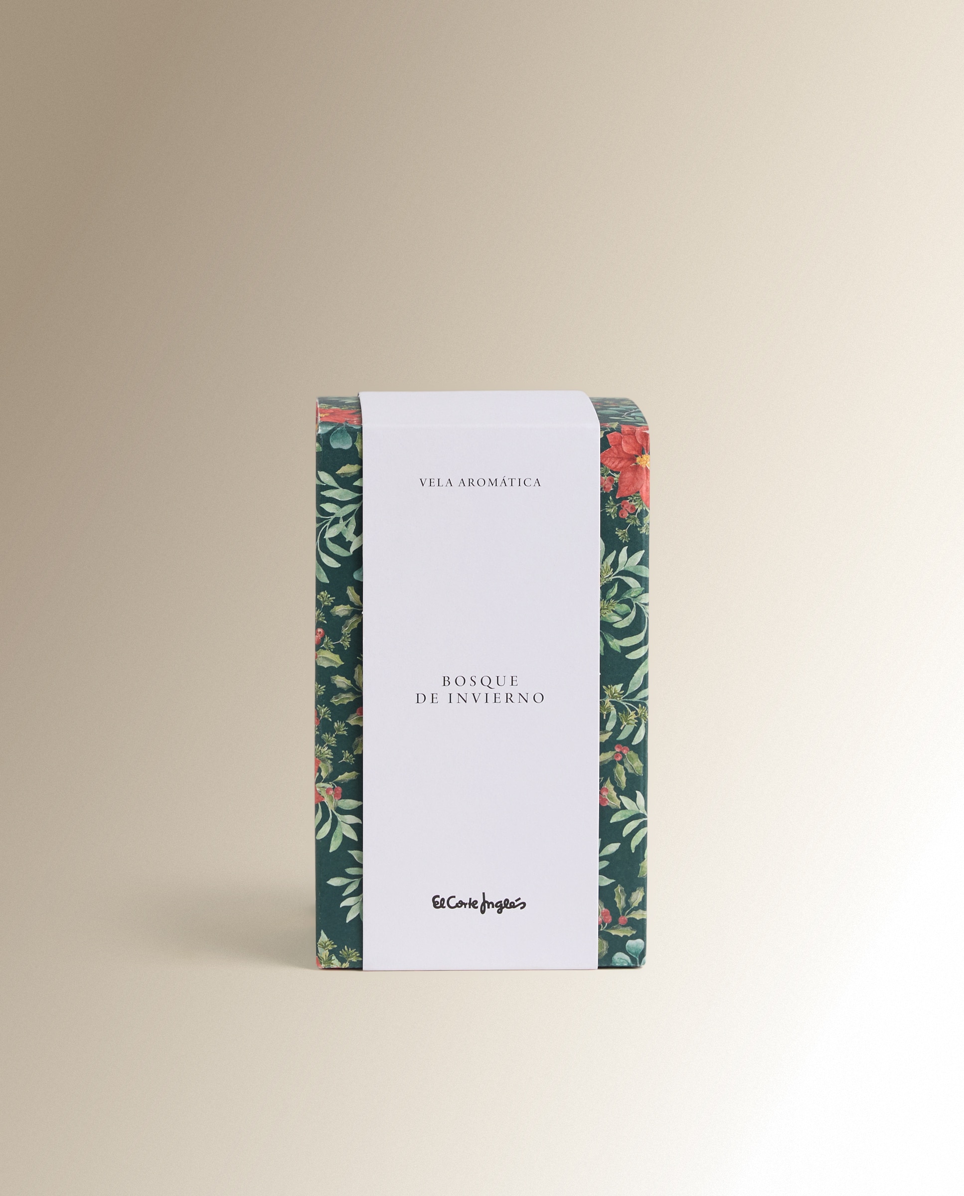 Vela aromática con bolsa Bosque de invierno Navidad - Verde Verde-3