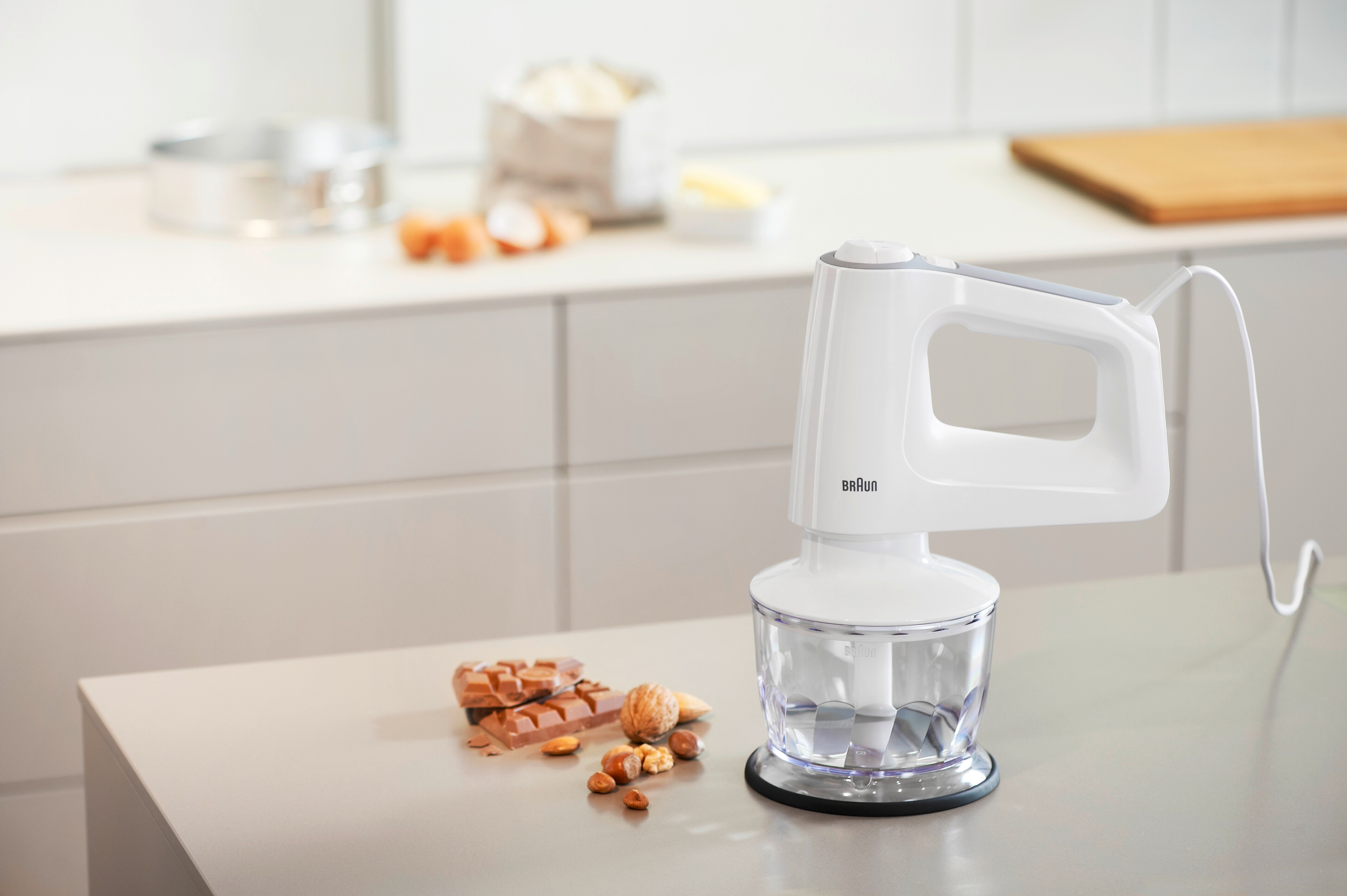 Batidora amasadora Braun MultiMix HM3135 con tecnología SmartMix Blanco-2
