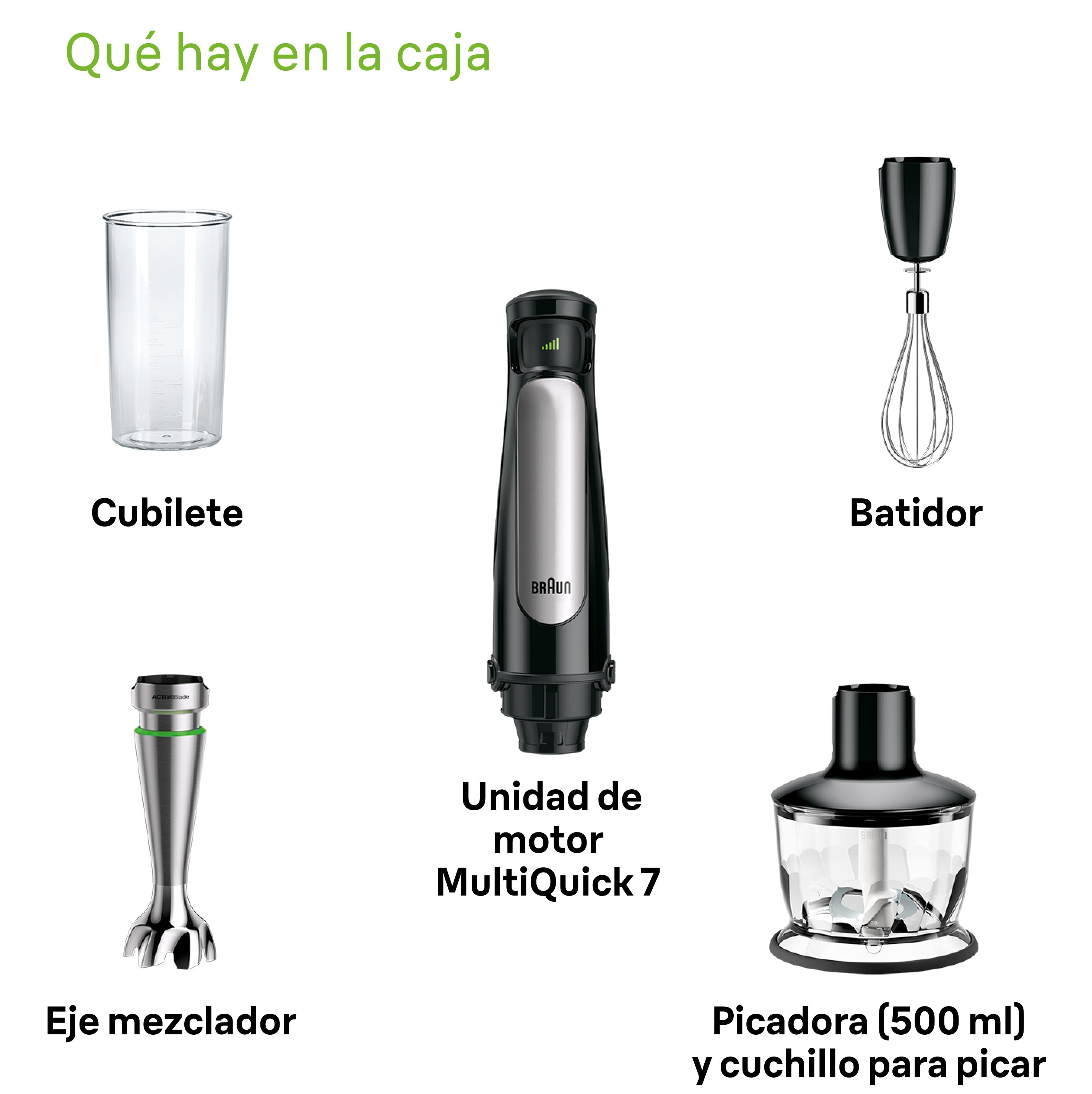 Batidora de mano Braun Minipimer MultiQuick 7 MQ7035X SmartSpeed Negro-7