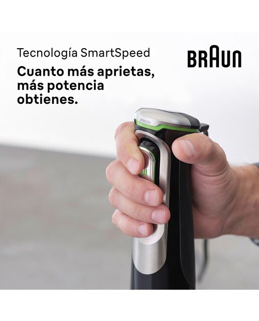 Batidora de mano Braun Minipimer MultiQuick 9 MQ9135XI SmartSpeed avanzado Negro-4