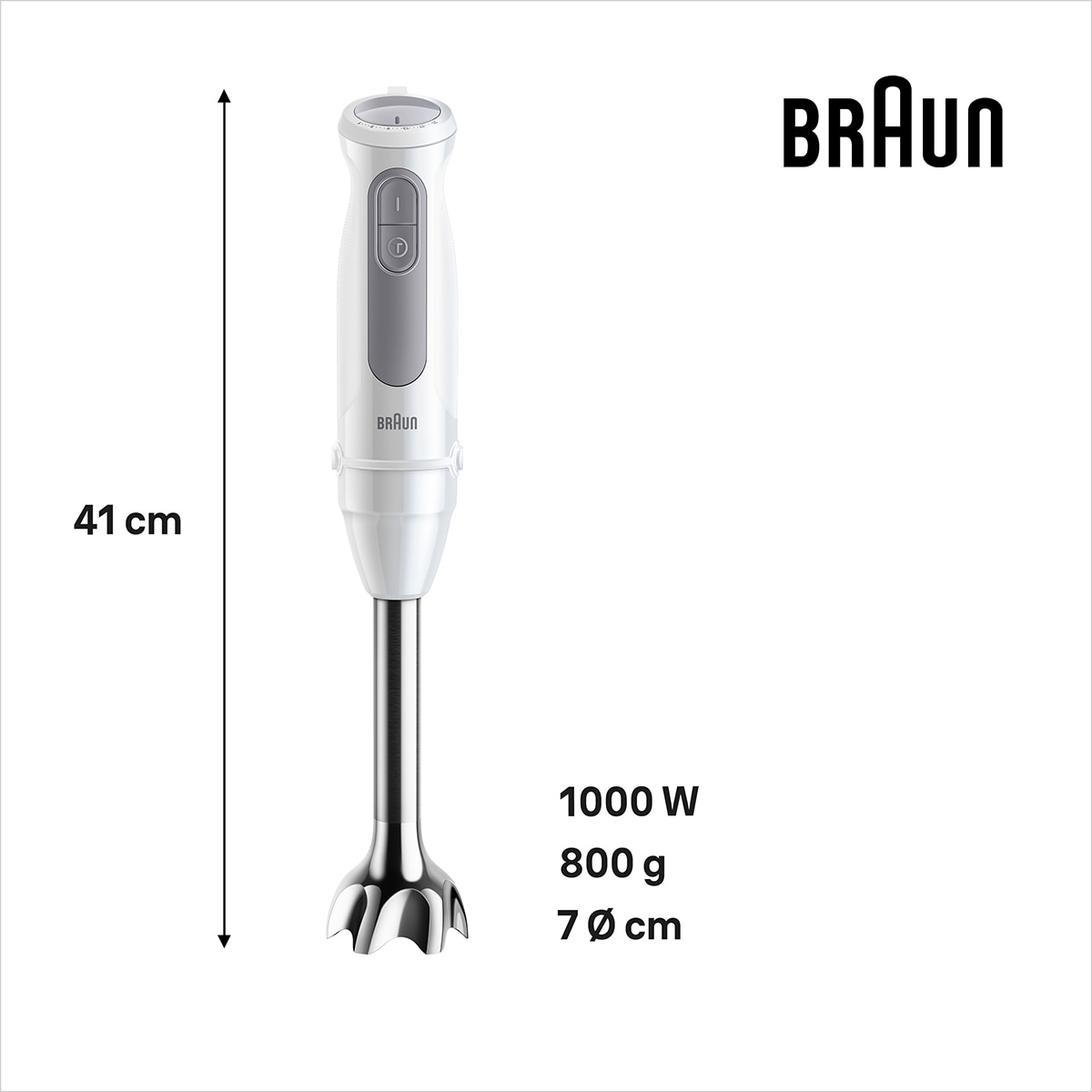 Batidora de mano Braun MultiQuick 5 MQ50001M con diseño antisalpicaduras Blanco-7