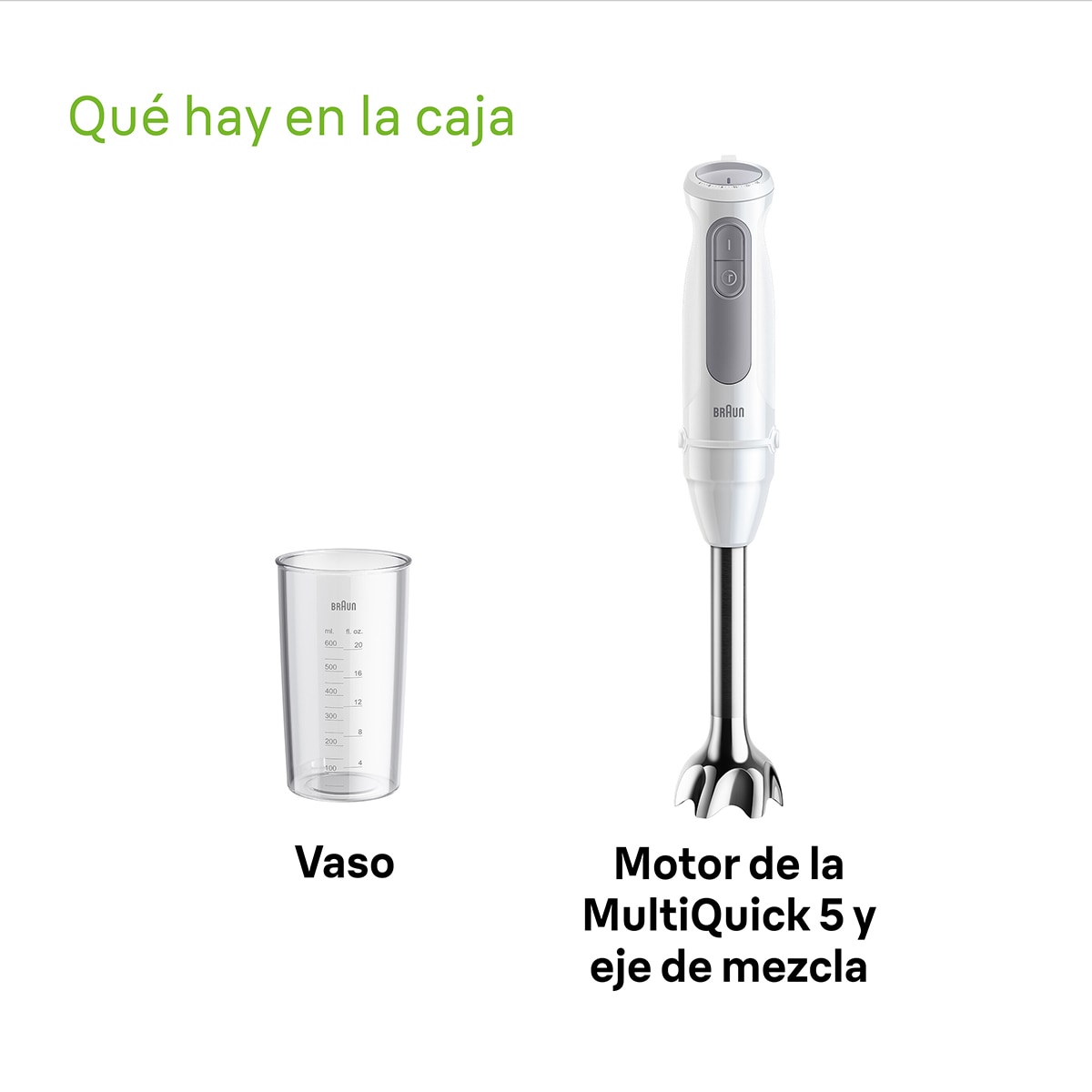 Batidora de mano Braun MultiQuick 5 MQ50001M con diseño antisalpicaduras Blanco-8