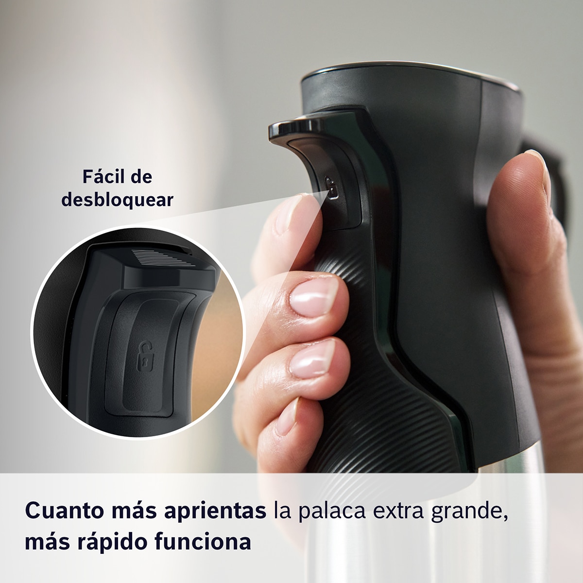 Batidora de mano Bosch, ErgoMaster, Serie 6,  MSM6M831 Negro / Acero Inox-10