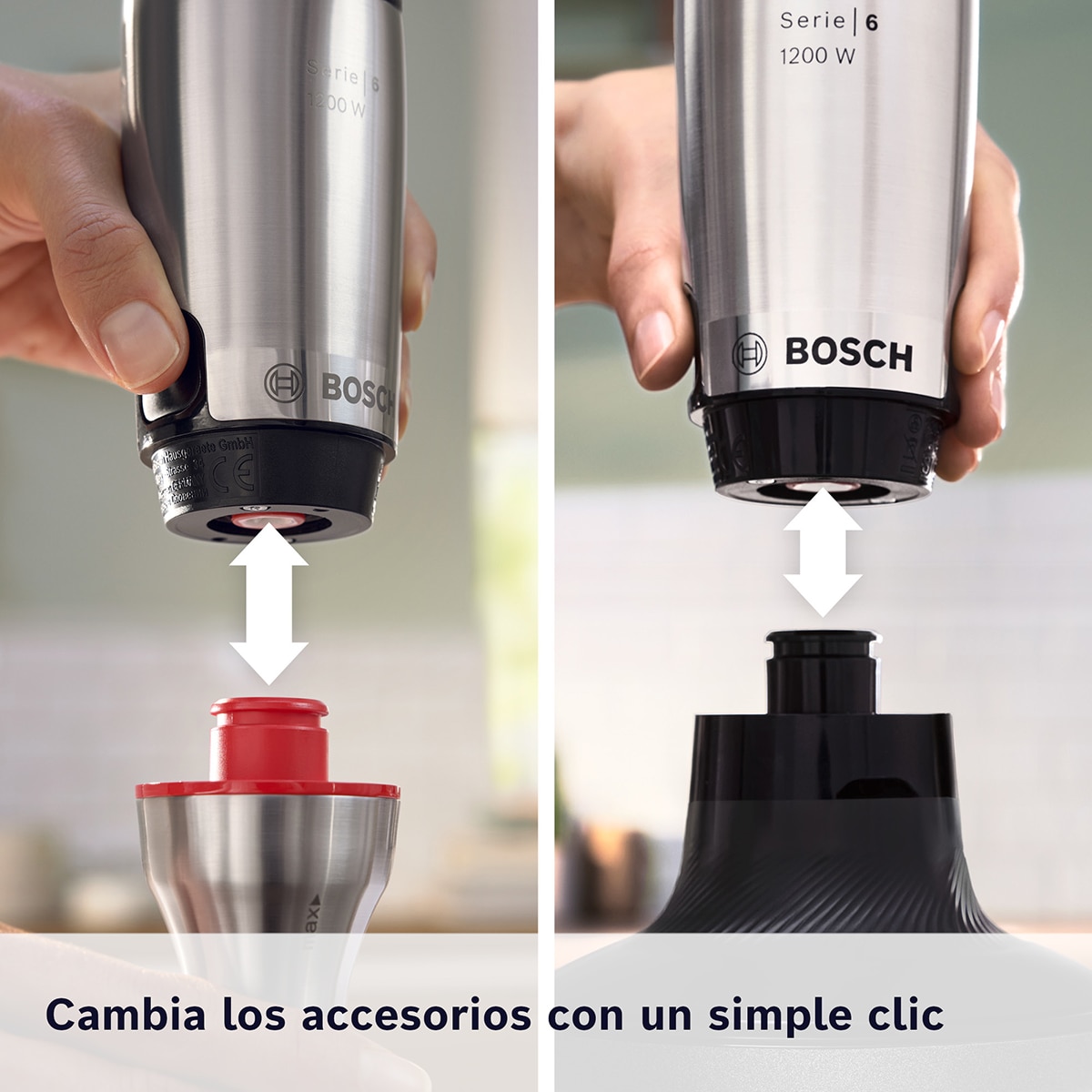 Batidora de mano Bosch, ErgoMaster, Serie 6,  MSM6M831 Negro / Acero Inox-11