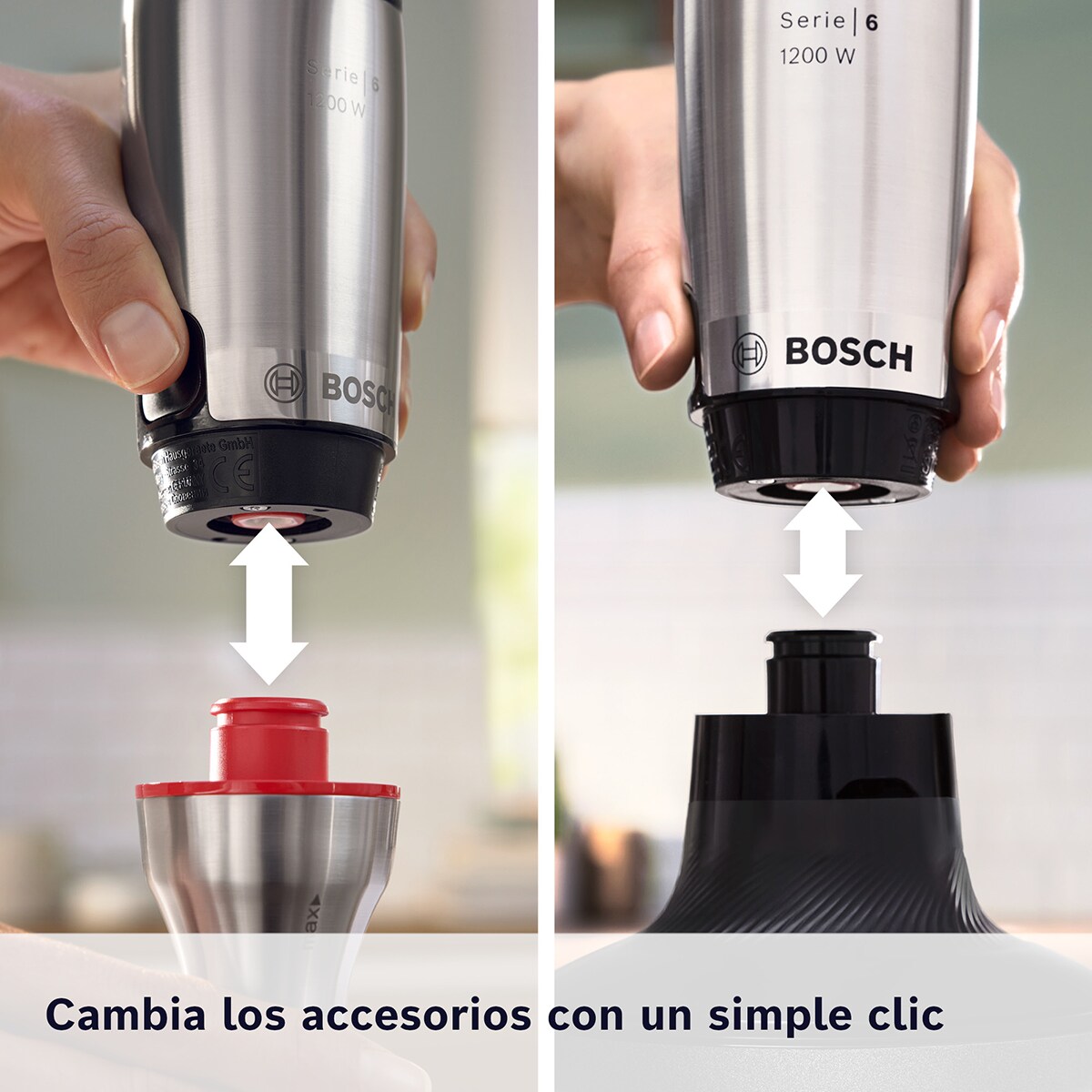 Varinha Mágica com Acessórios Bosch Série 6 MSM6M831 ErgoMaster de 1200 W - Inox Preto / Aço Inox-11