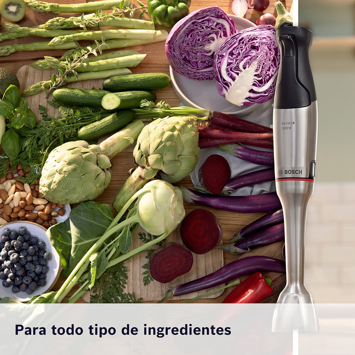 Batidora de mano Bosch, ErgoMaster, Serie 6,  MSM6M831 Negro / Acero Inox-14