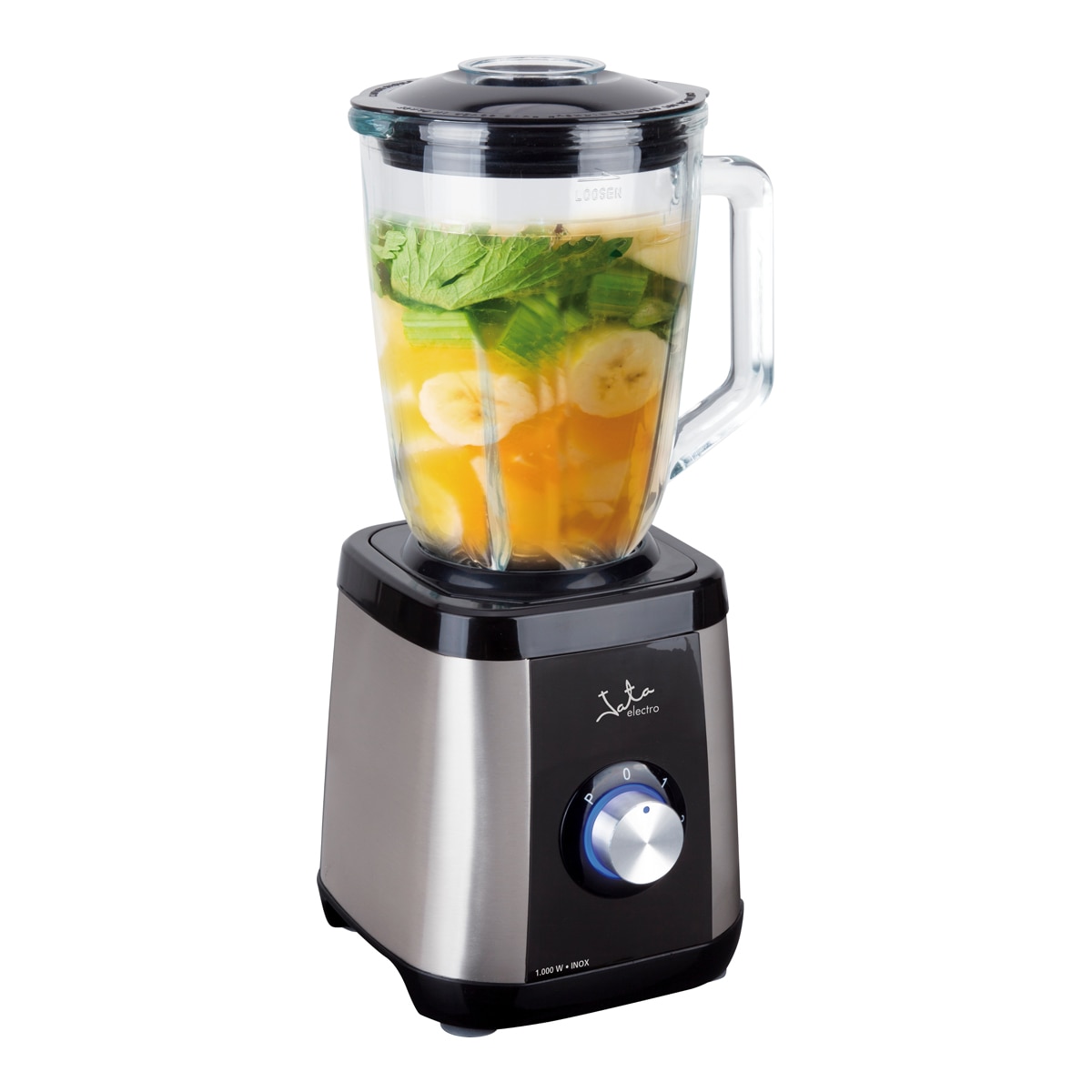 Batidora de vaso Jata BT604N de 1,5 litros apta para picar hielo. . Inox-2