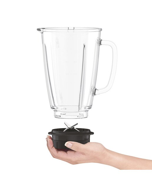 Batidora de Vaso Moulinex Blendforce Glass, Capacidad 1.75L Negro-3