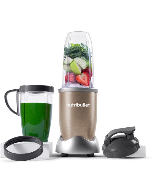 Batidora Personal Nutribullet Pro NB907CP 900W con vaso de viaje Champagne-3