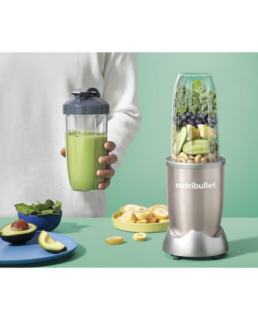 Batidora Personal Nutribullet Pro NB907CP 900W con vaso de viaje Champagne-7