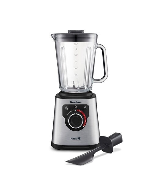 Batidora de Vaso Moulinex PerfectMix LM871D, Cuchillas Powelix, Panel Táctil