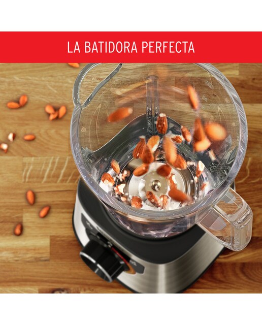 Batidora de Vaso Moulinex PerfectMix LM871D, Cuchillas Powelix, Panel Táctil Negro / Acero Inox-5