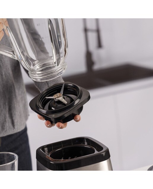 Batidora de vaso Taurus Magnum 1500 con 1,5 litros de capacidad Negro / Plateado-8