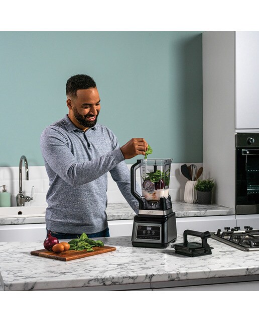 Batidora de vaso Ninja BN750EU 2 en 1 con Auto IQ Negro / Plateado-8