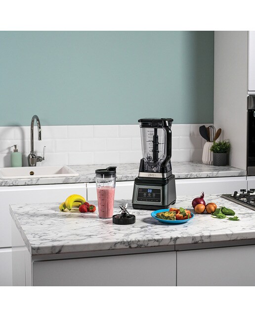 Batidora de vaso Ninja BN750EU 2 en 1 con Auto IQ Negro / Plateado-12