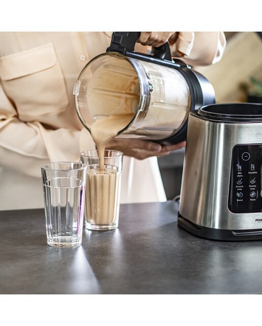 Batidora de Vaso Moulinex PerfectMix Cook LM835D, Cuchillas Powelix Negro-11